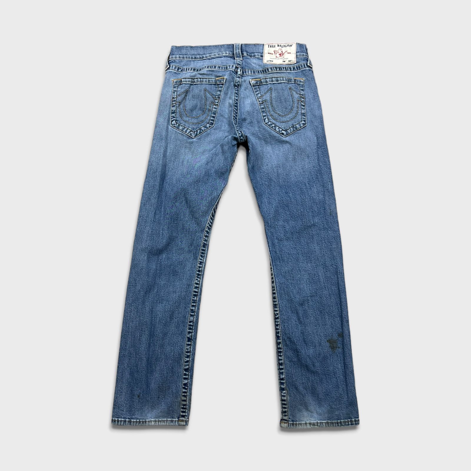True Religion × Vintage True Religion Jeans 30x29 Ricky Relaxed Straight Denim Pants Size US 30 / EU 46 - 6 Thumbnail