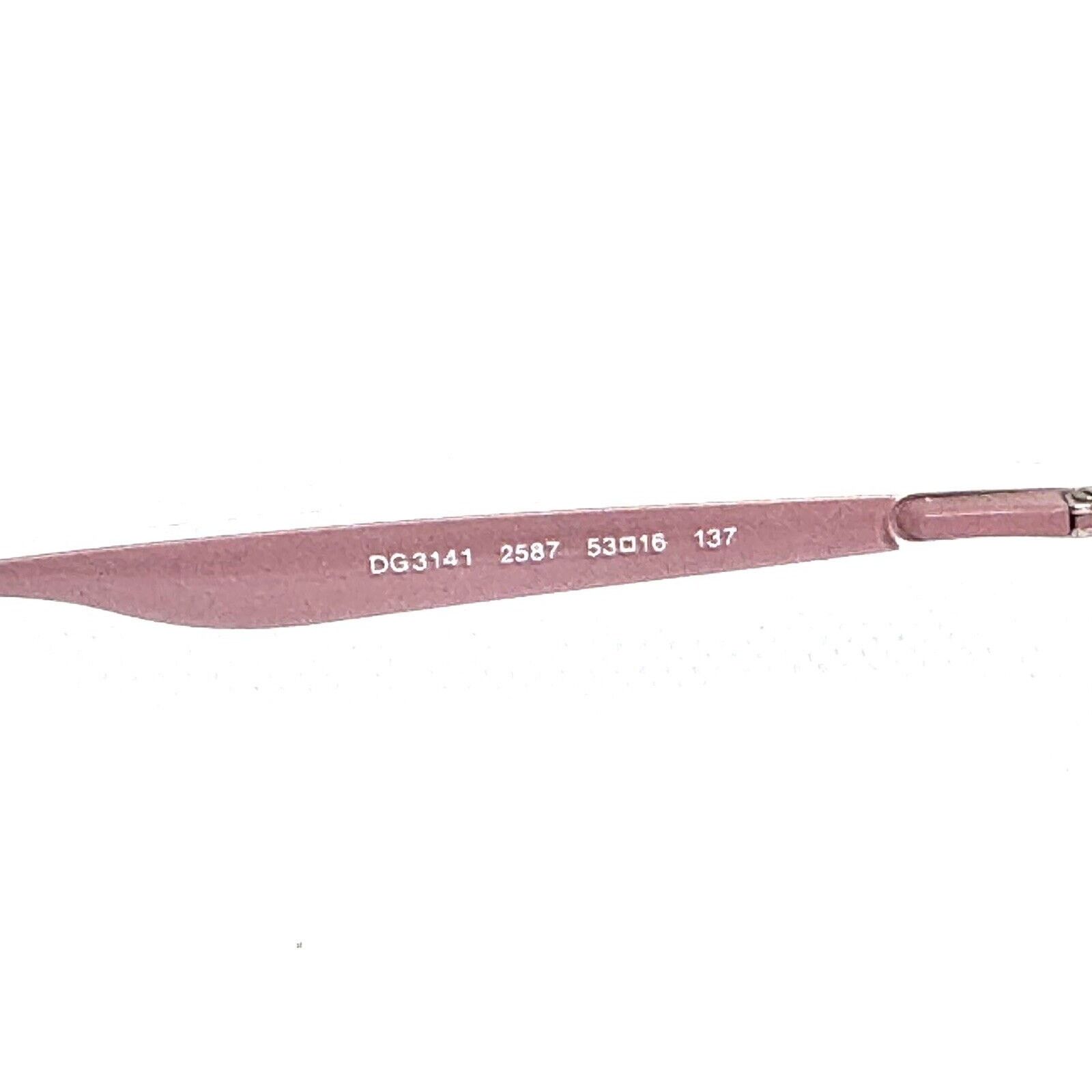 Dolce & Gabbana DOLCE & GABBANA DG 3141 2587 BLUSH PINK EYEGLASSES 53-16 Size ONE SIZE - 6 Thumbnail