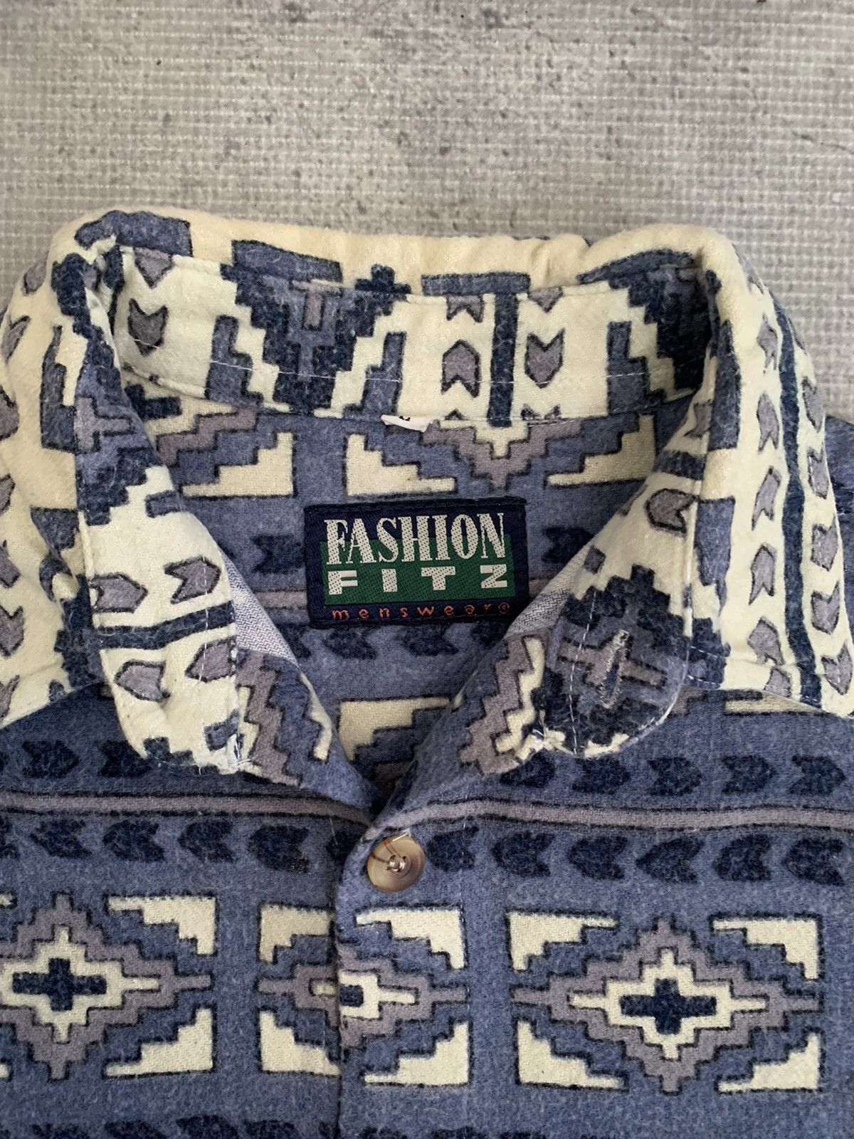 Japanese Brand × Vintage NAVAJO SHIRT FASION FITZ Size US XL / EU 56 / 4 - 4 Thumbnail