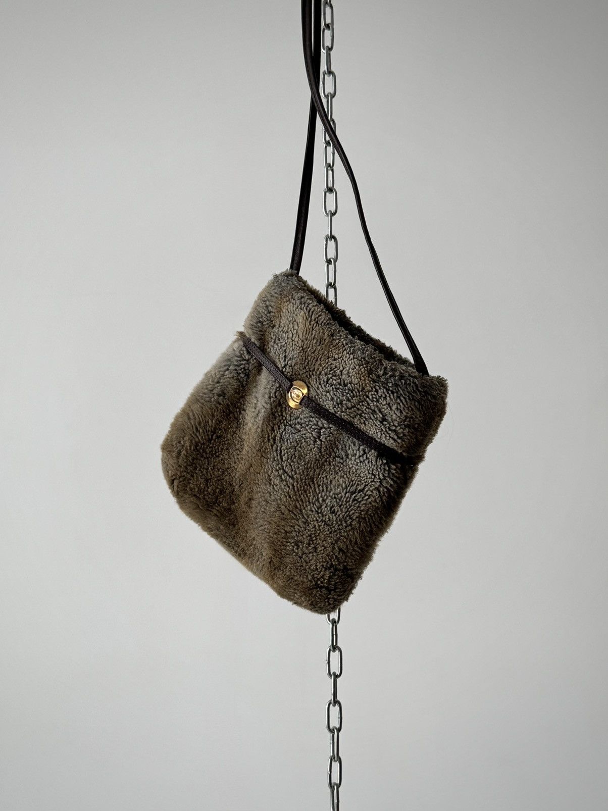 Just Cavalli 2000s Vintage Y2K Just Cavalli Faux Fur Shoulder Bag Size ONE SIZE - 2 Thumbnail