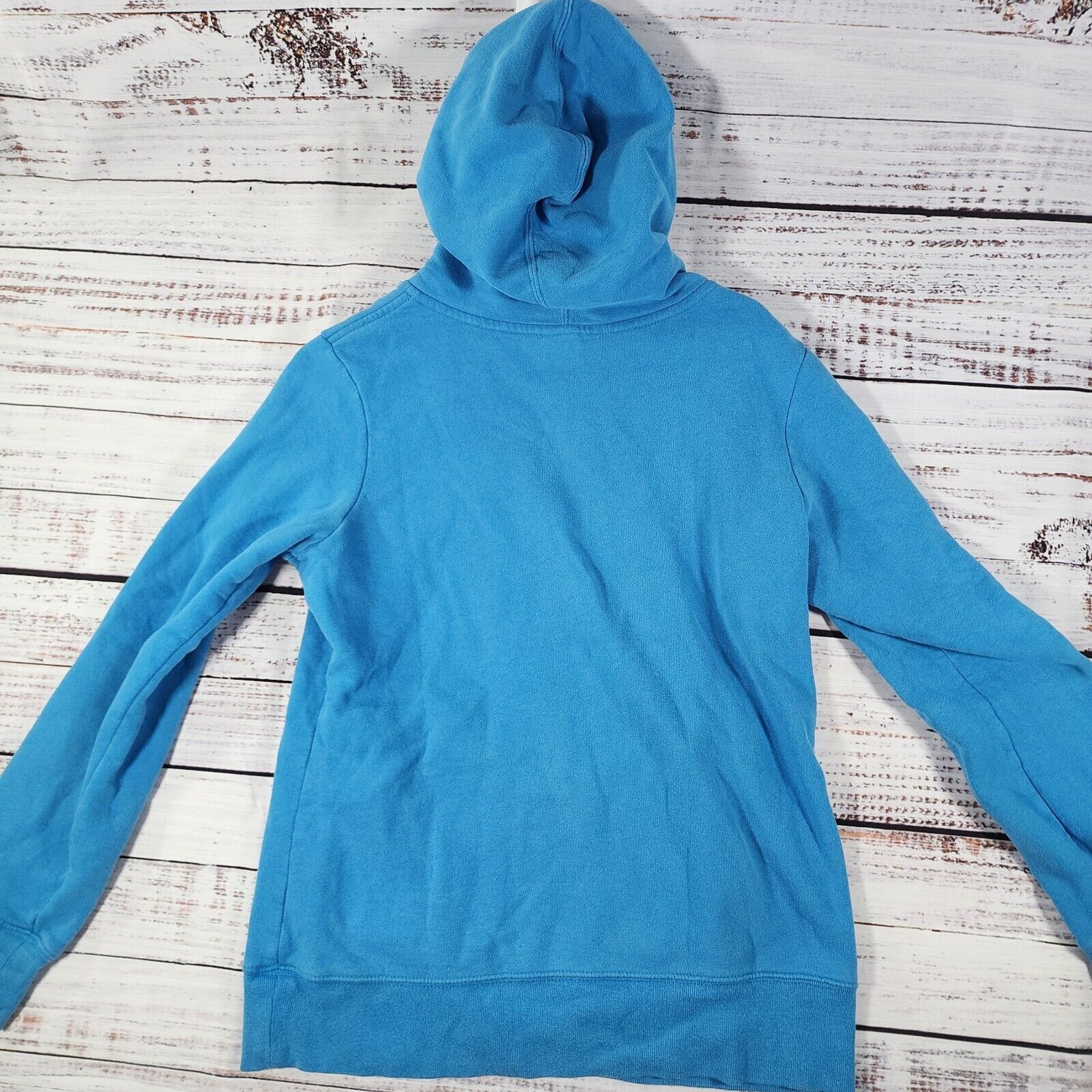 The North Face The North Face Blue Pink Hoodie Women M Sweatshirt Pullover Size M / US 6-8 / IT 42-44 - 2 Thumbnail