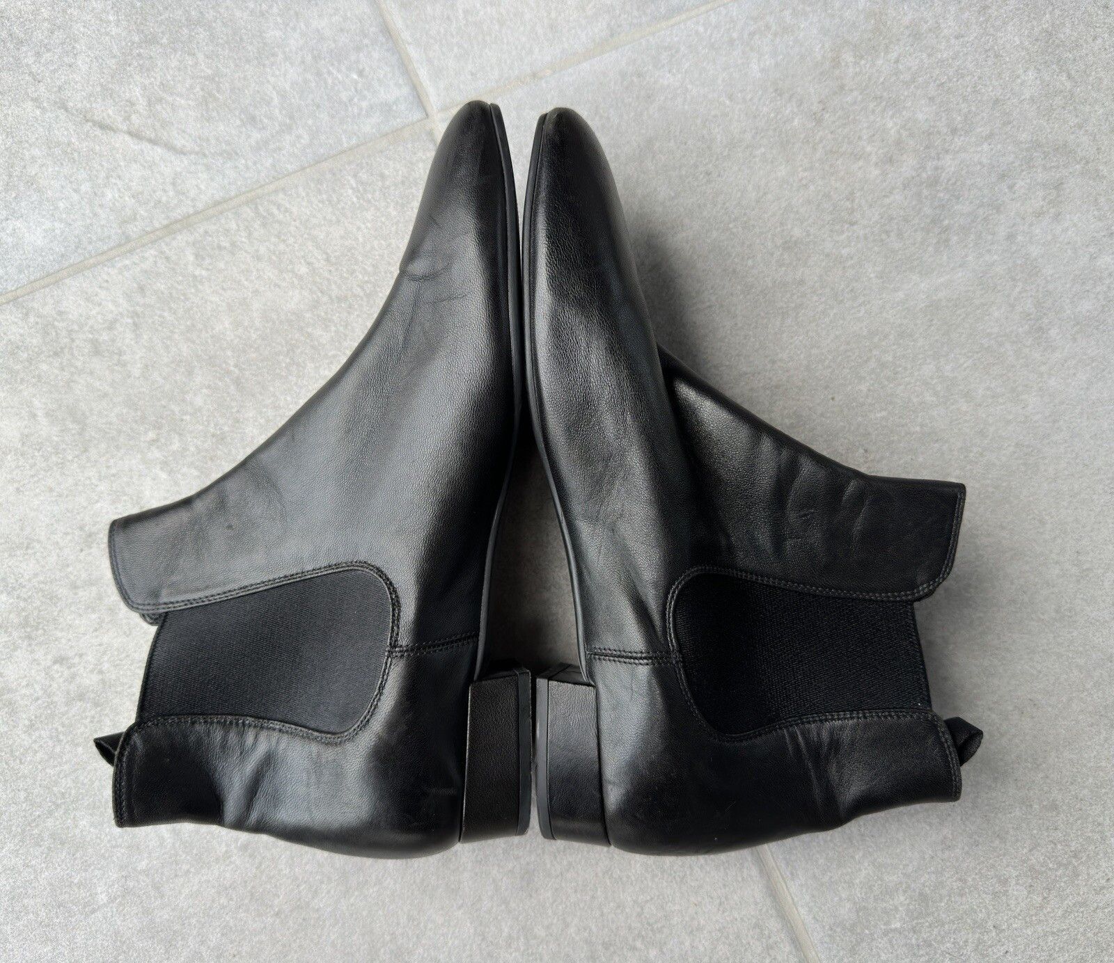 Prada Vintage Prada Women’s Ankle Chelsea Leather Classic Boots Size US 9.5 / IT 39.5 - 5 Thumbnail