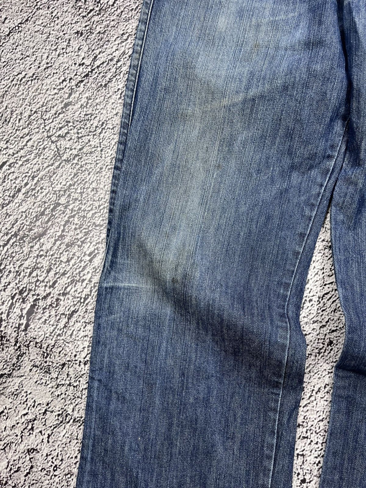 Vintage Y2K faded japan trashed jeans streetwear size 36
