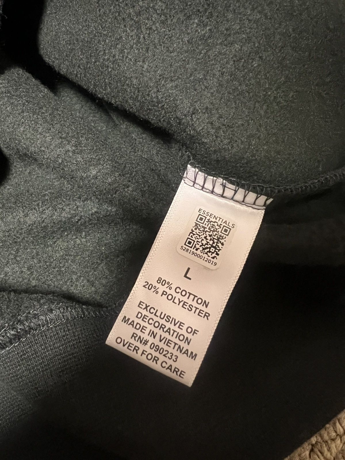 Fear of God Fear of God Essentials Hoodie with raised logo Size US L / EU 52-54 / 3 - 4 Thumbnail