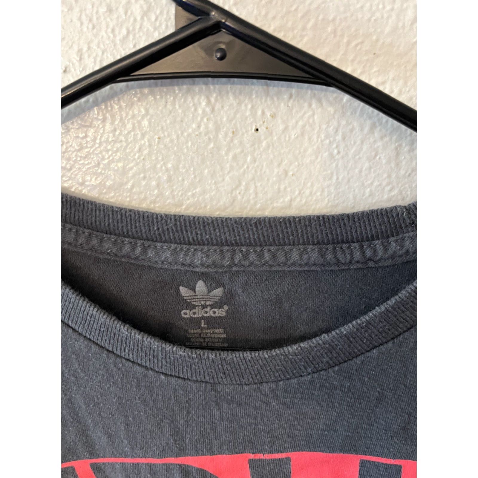 Adidas VINTAGE Adidas Originals T-Shirt Mens Large Short Sleeve Crew Neck Logo Graphic Cotton Modern Sports Gray Size US L / EU 52-54 / 3 - 3 Thumbnail