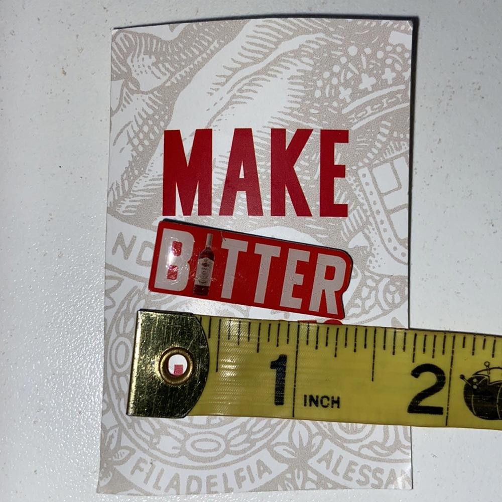 Designer NWT Martini & Rossi “BITTER” Lapel Pin Size ONE SIZE - 2 Thumbnail