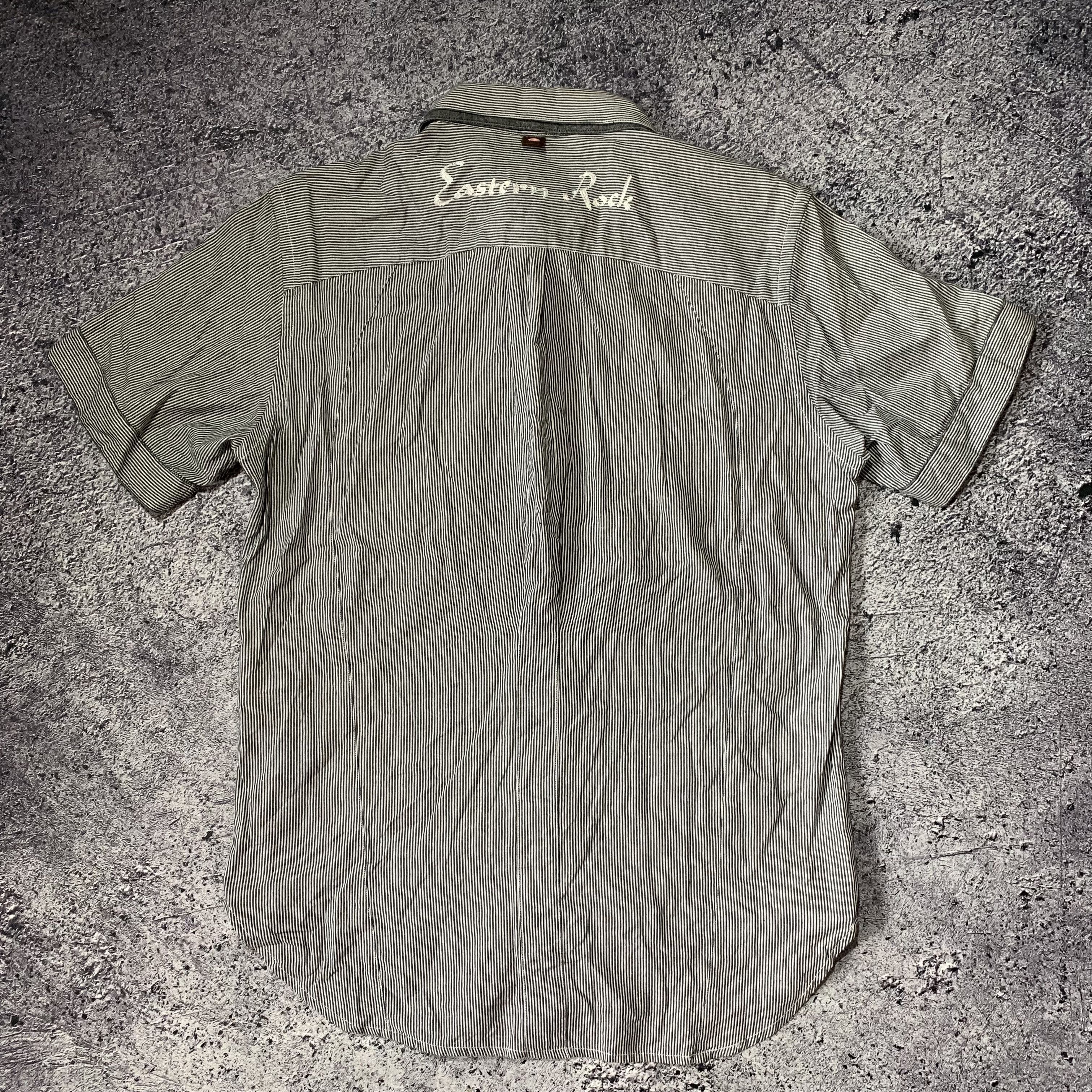 PPFM 2000s PPFM Japanese Poem Stripe Hickory Work Pocket Shirt Size US M / EU 48-50 / 2 - 2 Thumbnail