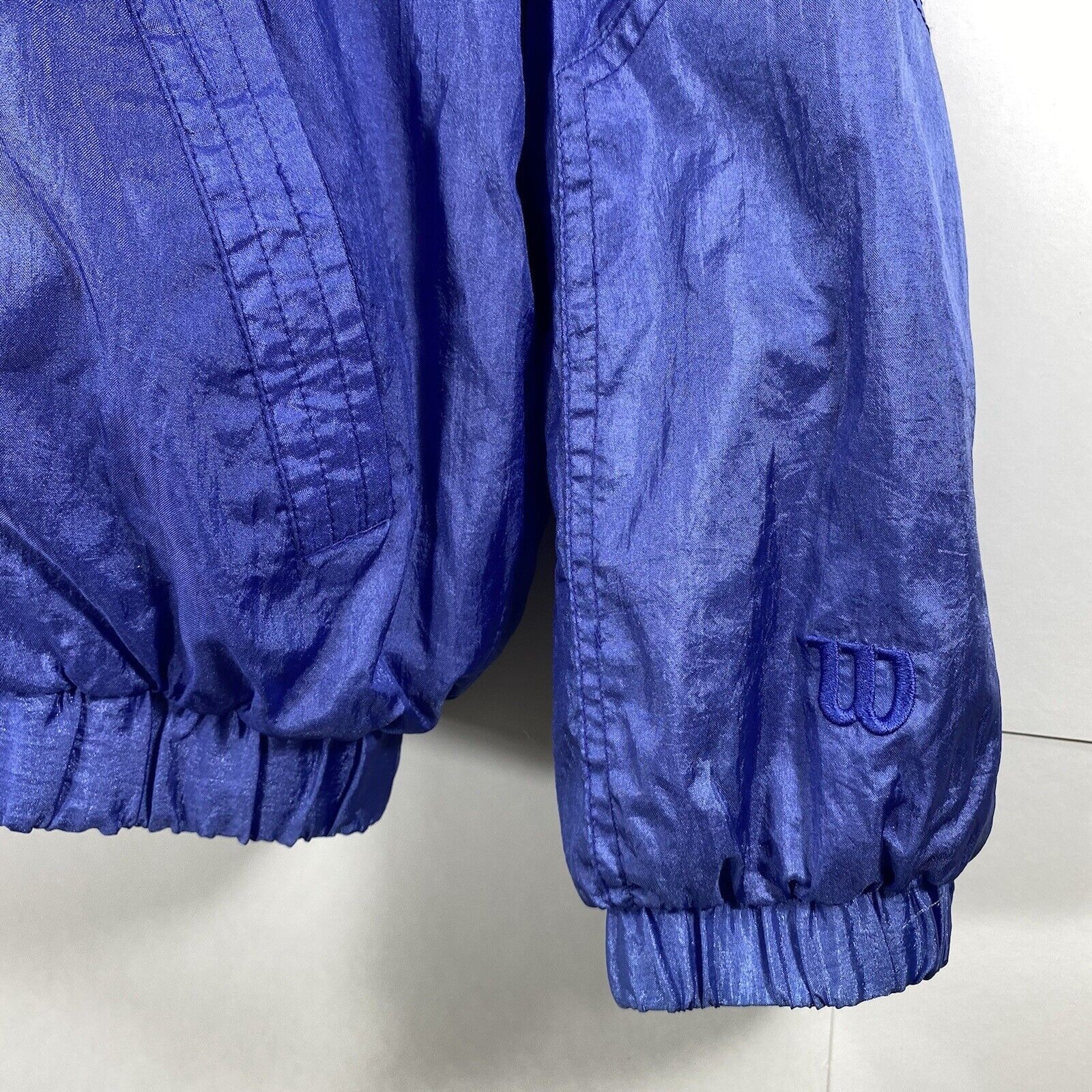 Vintage Vintage Wilson Medium Track Jacket Windbreaker Nylon Coat Size M / US 6-8 / IT 42-44 - 5 Thumbnail