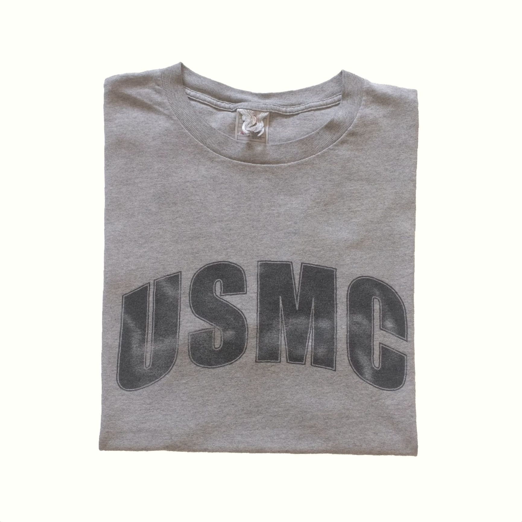 Fruit Of The Loom VINTAGE USMC US MILITARY GRAPHIC T SHIRT Men SZ M Cotton Fruit of the Loom 90s Athletic Core Graphic Short Sleeve Crew Neck Gray Size US M / EU 48-50 / 2 - 2 Thumbnail