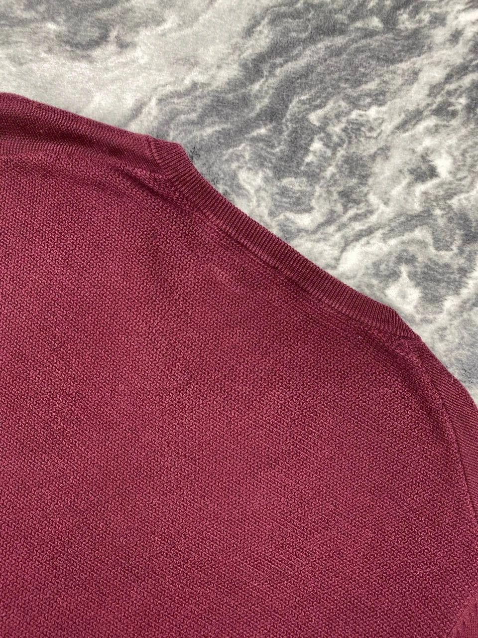 Brunello Cucinelli Brunello Cucinelli Cotton V-neck Sweater Men Size 50 Red Size US M / EU 48-50 / 2 - 9 Thumbnail