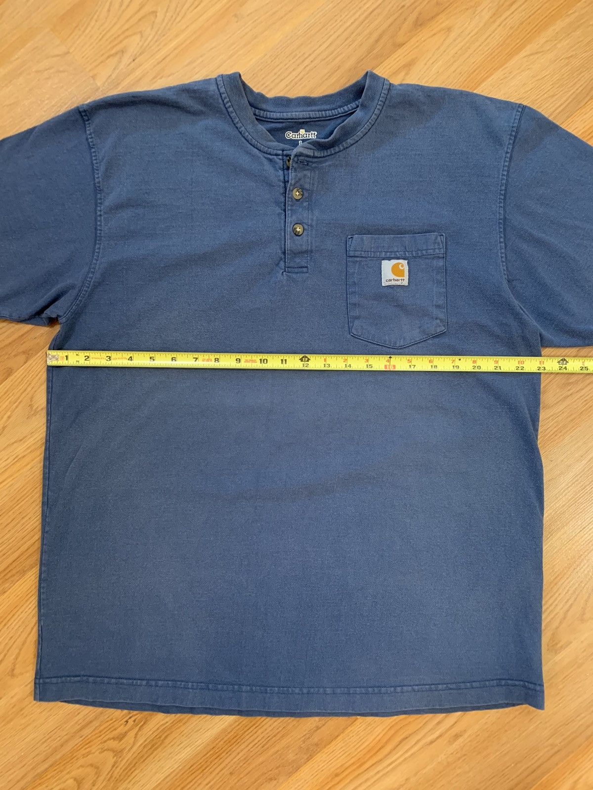 Carhartt Vintage Carhartt Henley Pocket S/S Heavyweight Tshirt K84DBL Size US L / EU 52-54 / 3 - 6 Thumbnail