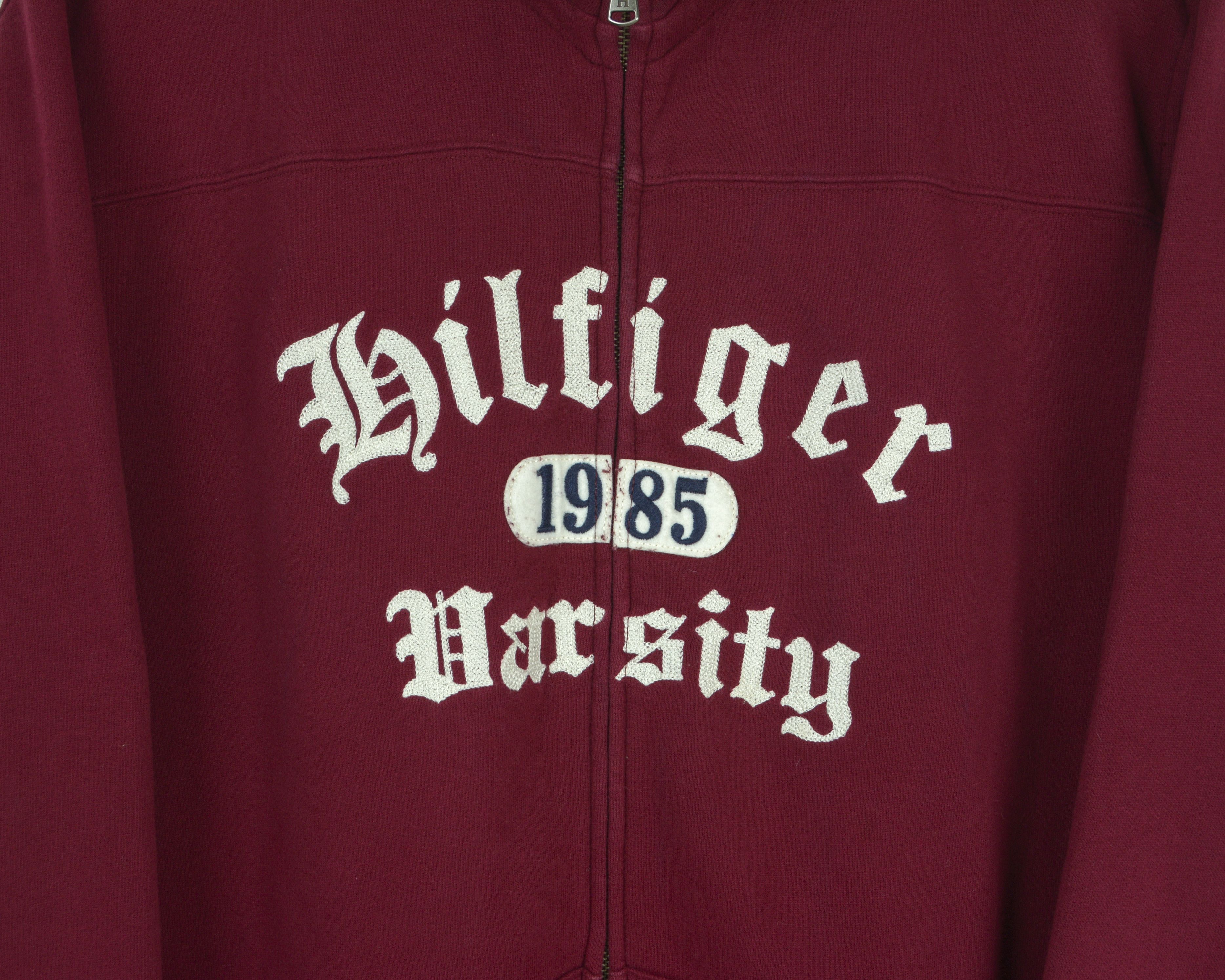 Tommy Hilfiger Varsity Cardingan Full Zip Up Jacket Sweatshirt Jumper Top Size US XL / EU 56 / 4 - 3 Thumbnail