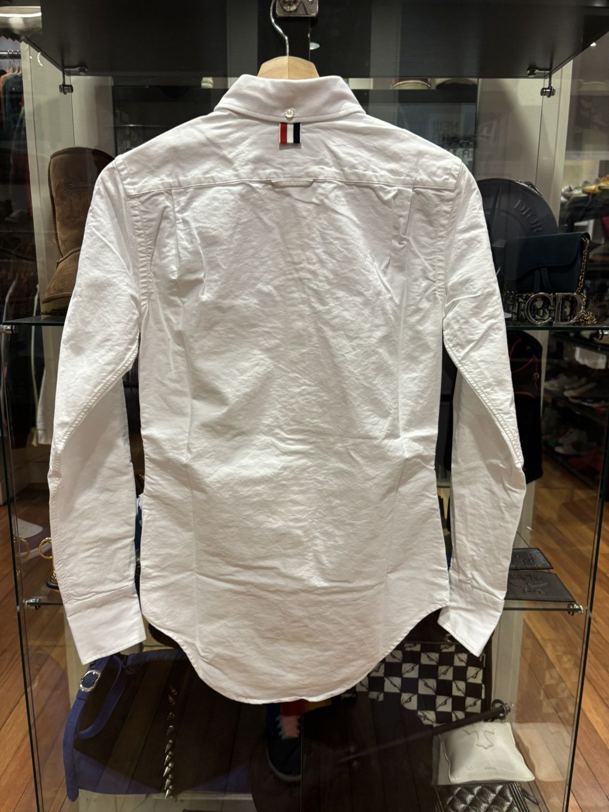 Thom Browne Thom Browne Canvas White Button Up Shirt Size XXS / US 00 / IT 34 - 2 Thumbnail