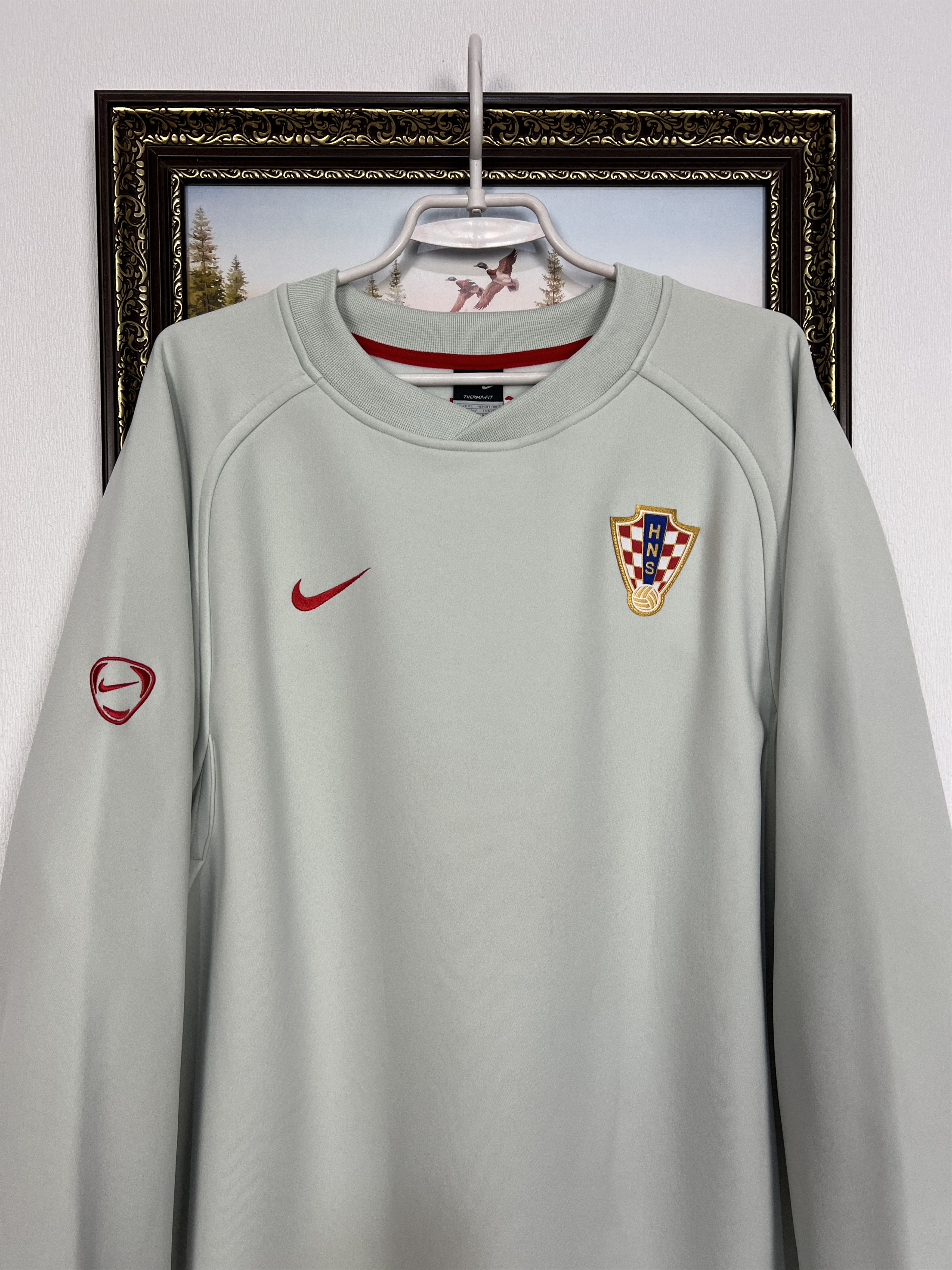 Nike Croatia Football Train Sweatshirt Soccer Crewneck Jacket Size US XL / EU 56 / 4 - 2 Thumbnail