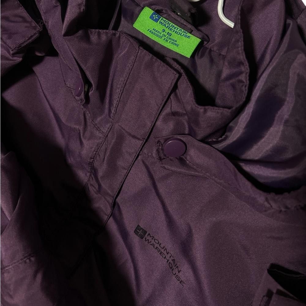 Designer Women's Mountain Warehouse Purple Hooded Jacket Size L / US 10 / IT 46 - 4 Thumbnail