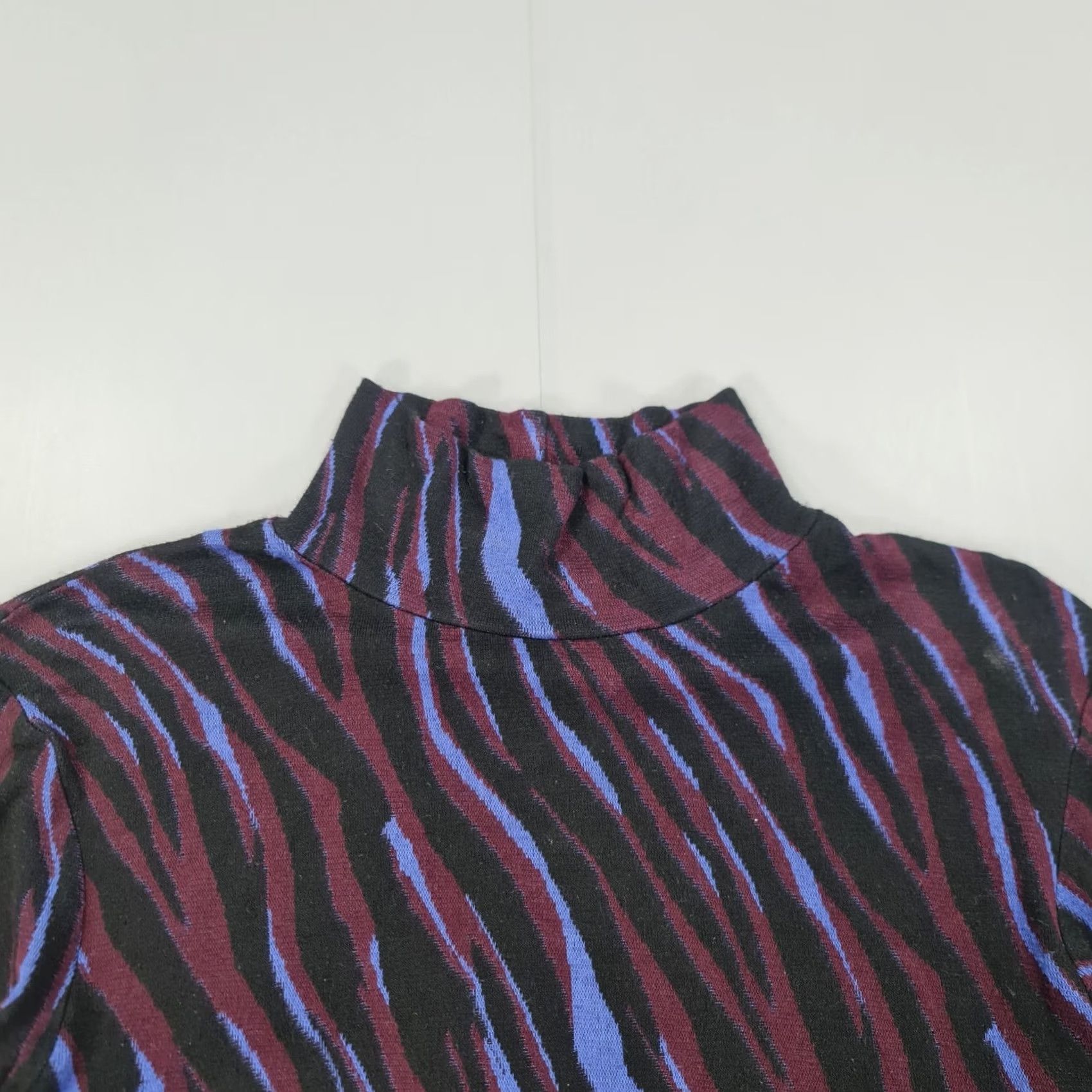 Rodebjer Rodebjer Jumper Blue Black Mock Neck Knit Pullover Womens Medium Size M / US 6-8 / IT 42-44 - 2 Thumbnail
