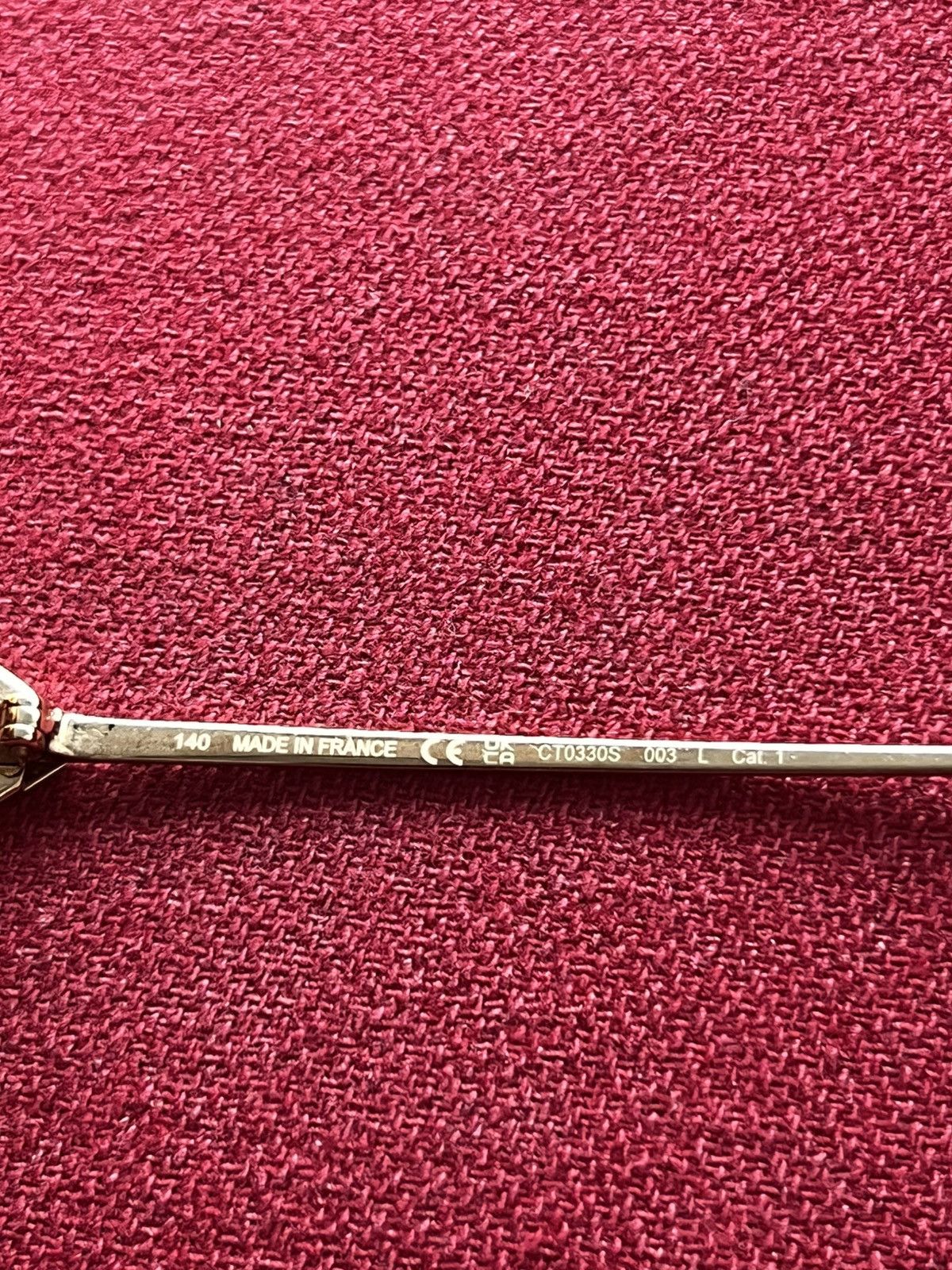 Cartier Cartier Gold C de Cartier CT0330S Sunglasses Size ONE SIZE - 12 Thumbnail