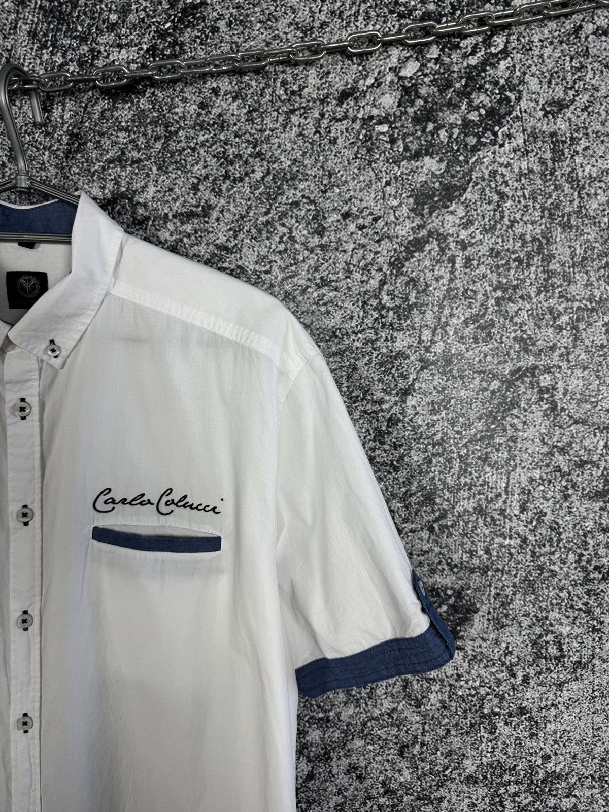 Carlo Colucci Carlo Colucci Short Sleeve Shirt Button Up Sailing Crew XL Size US XL / EU 56 / 4 - 2 Thumbnail