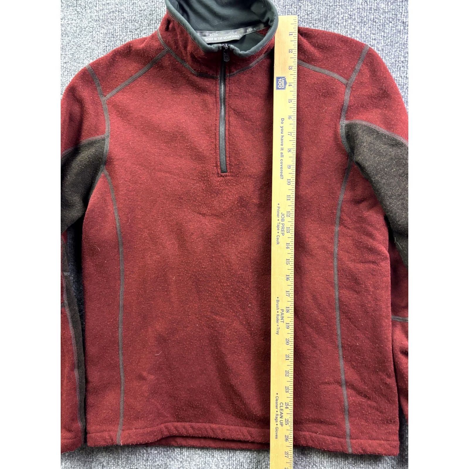Vintage Kuhl Fleece Pullover Men M Red 1/4 Zip Long Sleeve Hiking Performance Shirt Size US M / EU 48-50 / 2 - 4 Thumbnail
