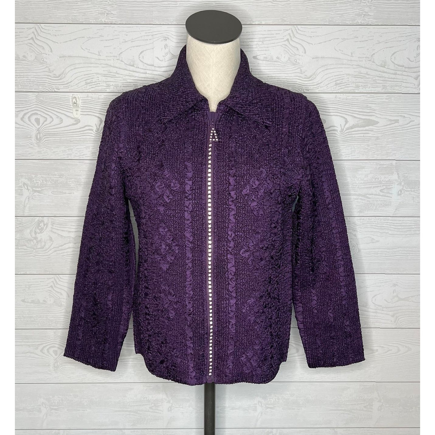 Other Magic It Fits Rhinestone Zipper Jacket size M/L Size M / US 6-8 / IT 42-44 - 2 Thumbnail