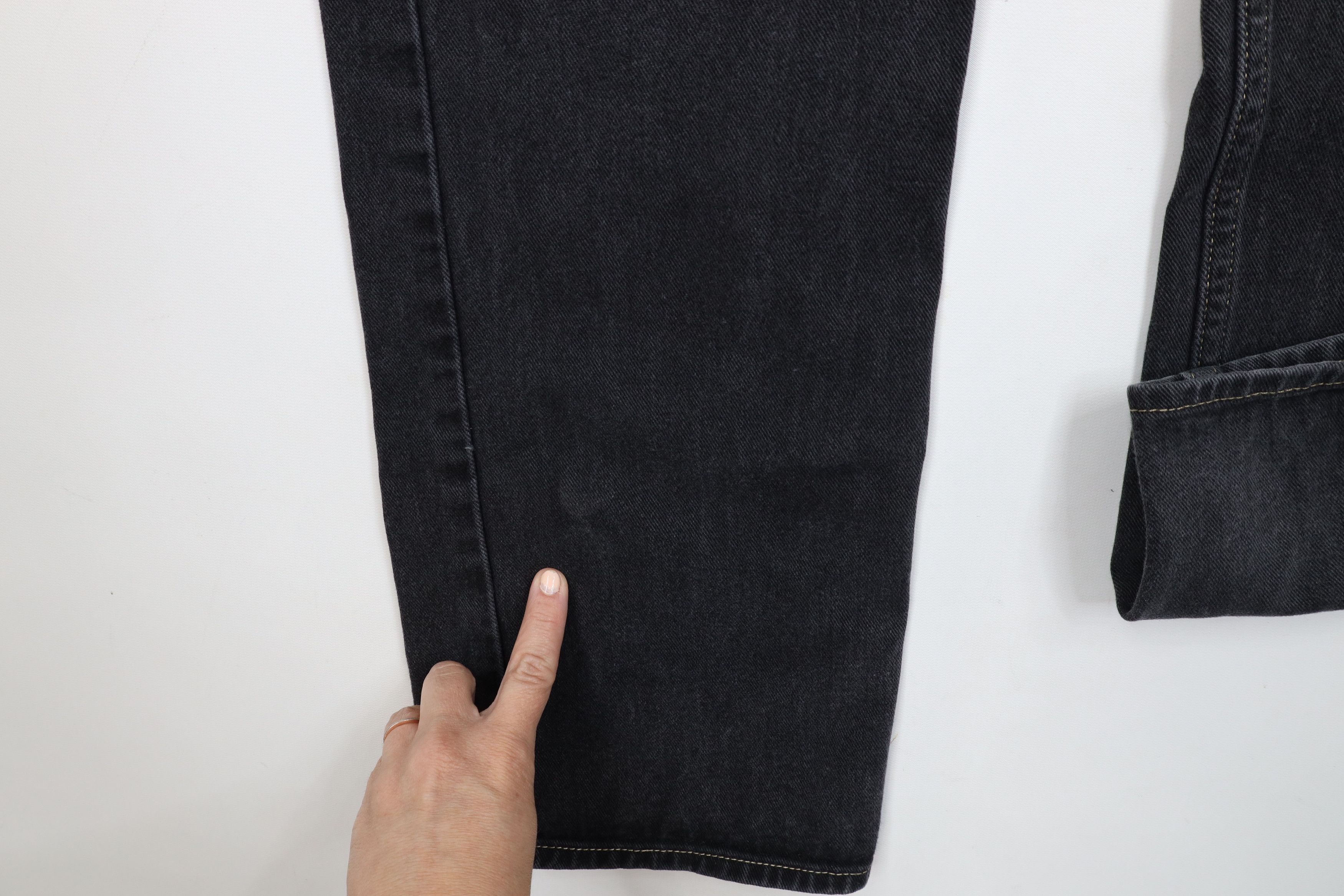 Tommy Hilfiger Vintage 90s Tommy Hilfiger Baggy Wide Leg Denim Jeans Black Size US 32 / EU 48 - 6 Thumbnail