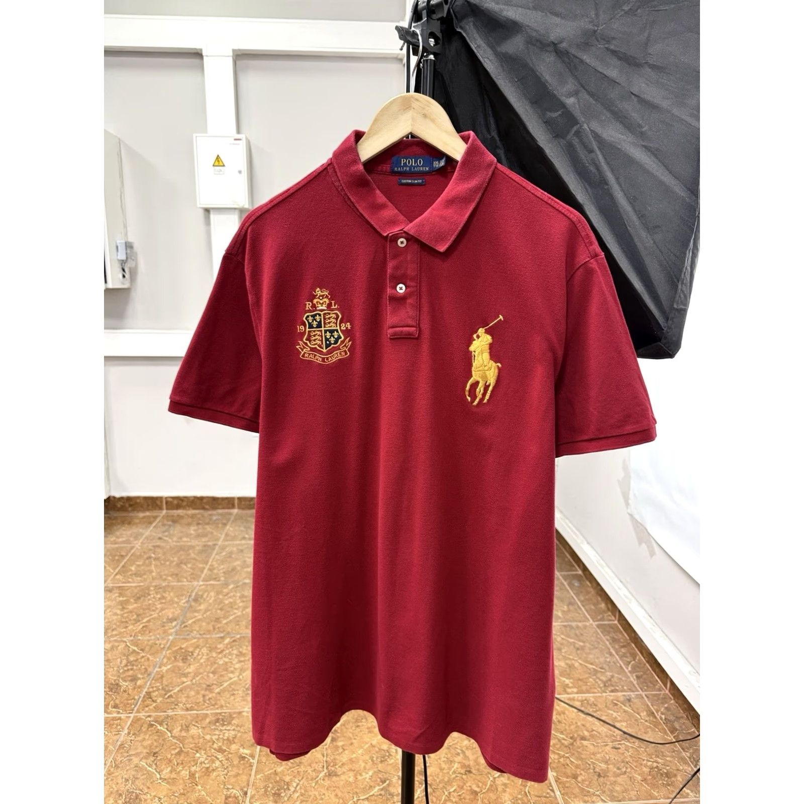 Ralph Lauren Polo Ralph Lauren Rugby Slim Fit Polo T-Shirt XXL Red Mens Polo Shirt Rugby Slim Fit Rare Color Red 90s/90s? Size US XXL / EU 58 / 5 - 2 Thumbnail