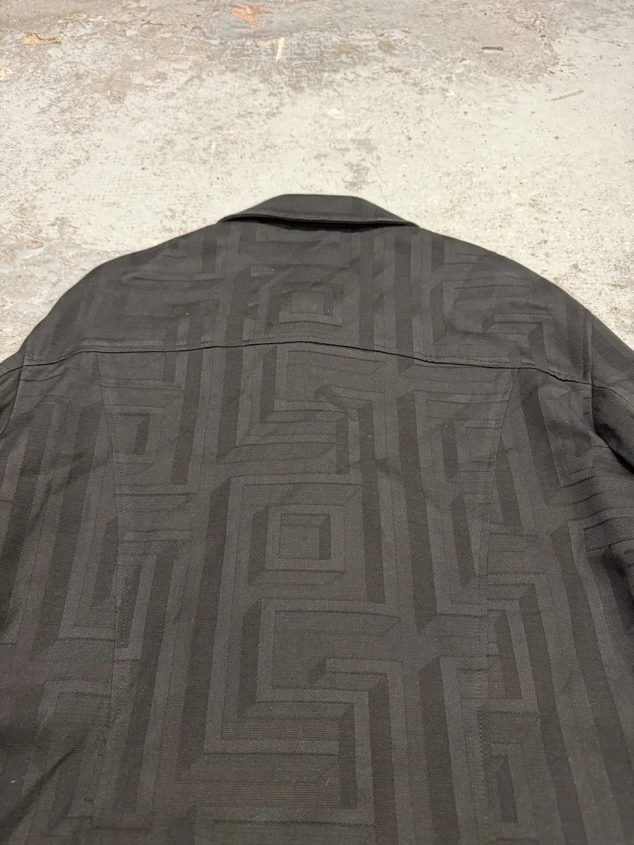 Vintage 1990s Giacca Versace Black Geometrical Jacket Size US M / EU 48-50 / 2 - 13 Thumbnail