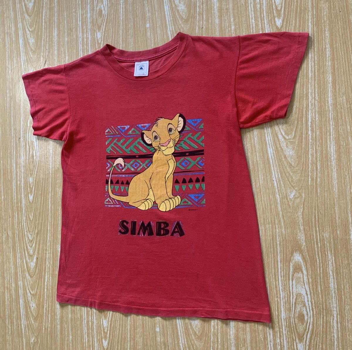 Disney × Vintage Vintage 90s Simba The Lion King Movie, Size L For Youth Tee Size US L / EU 52-54 / 3 - 4 Thumbnail