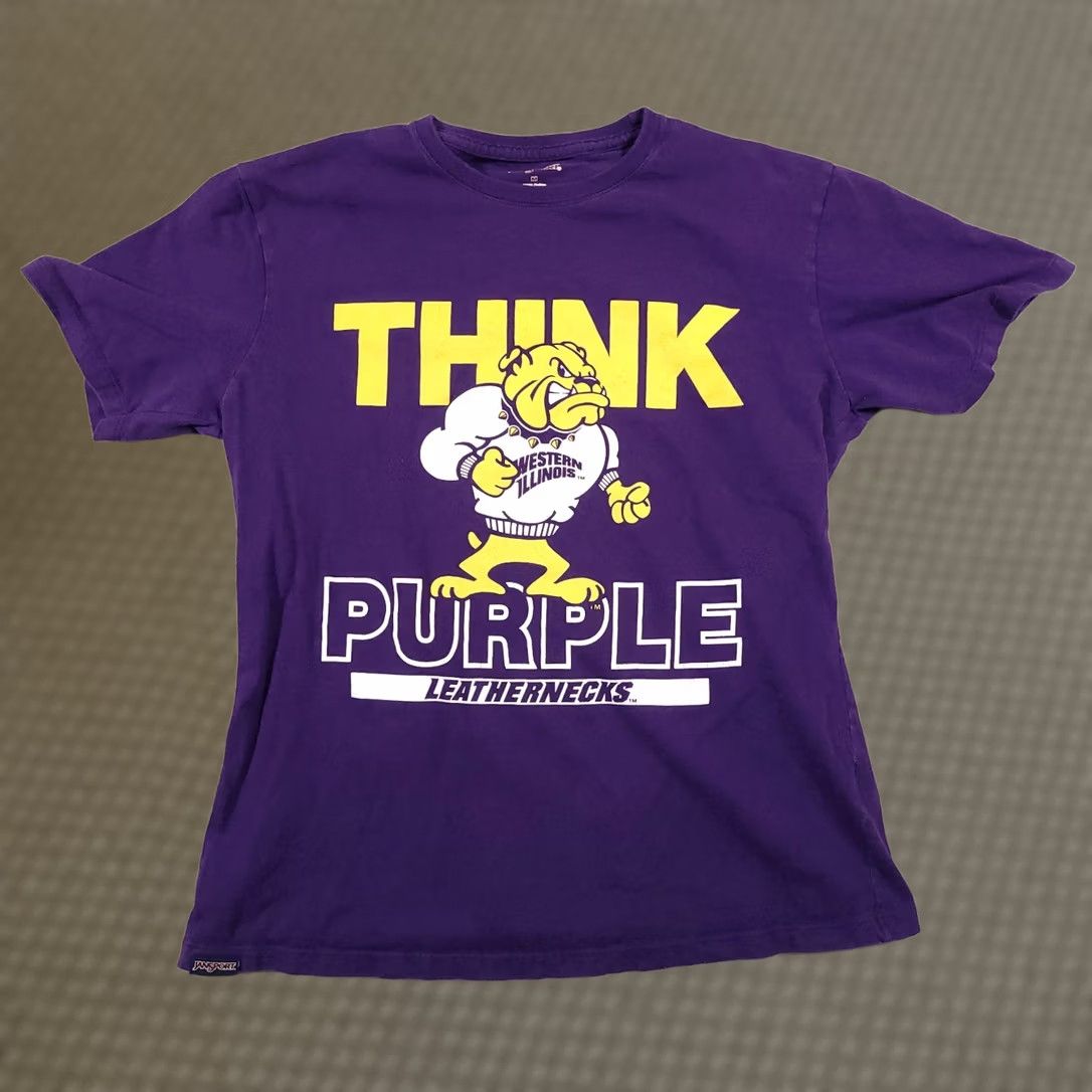 Jansport VINTAGE Western Illinois University Mom WIU Jansport NCAA Tee T-Shirt Women's Medium Size M / US 6-8 / IT 42-44 - 1 Thumbnail