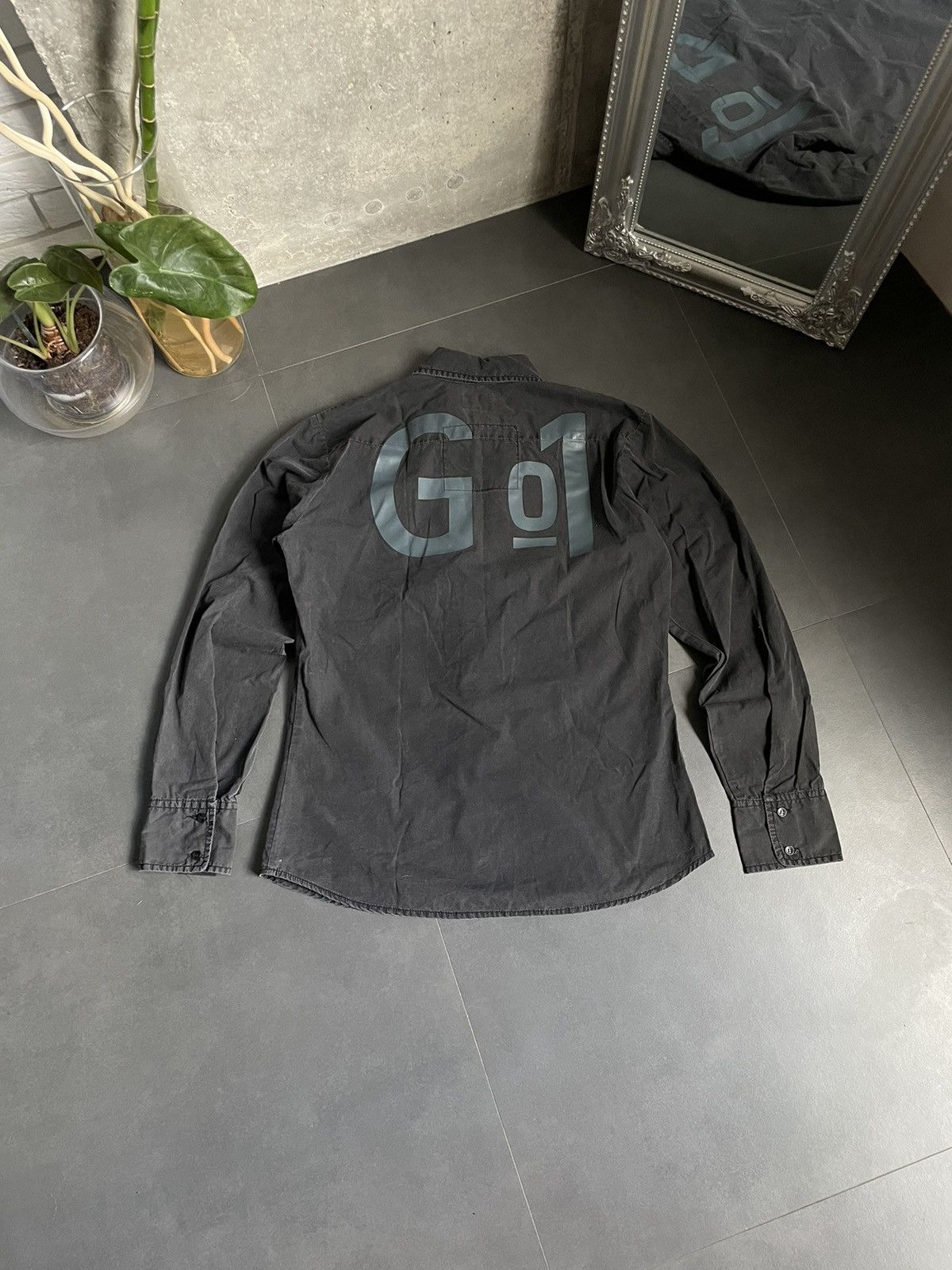 G-Star Vintage G-Star Raw Shirt Rick Owens Style Faded Big Logo Y2k Size US L / EU 52-54 / 3 - 2 Thumbnail