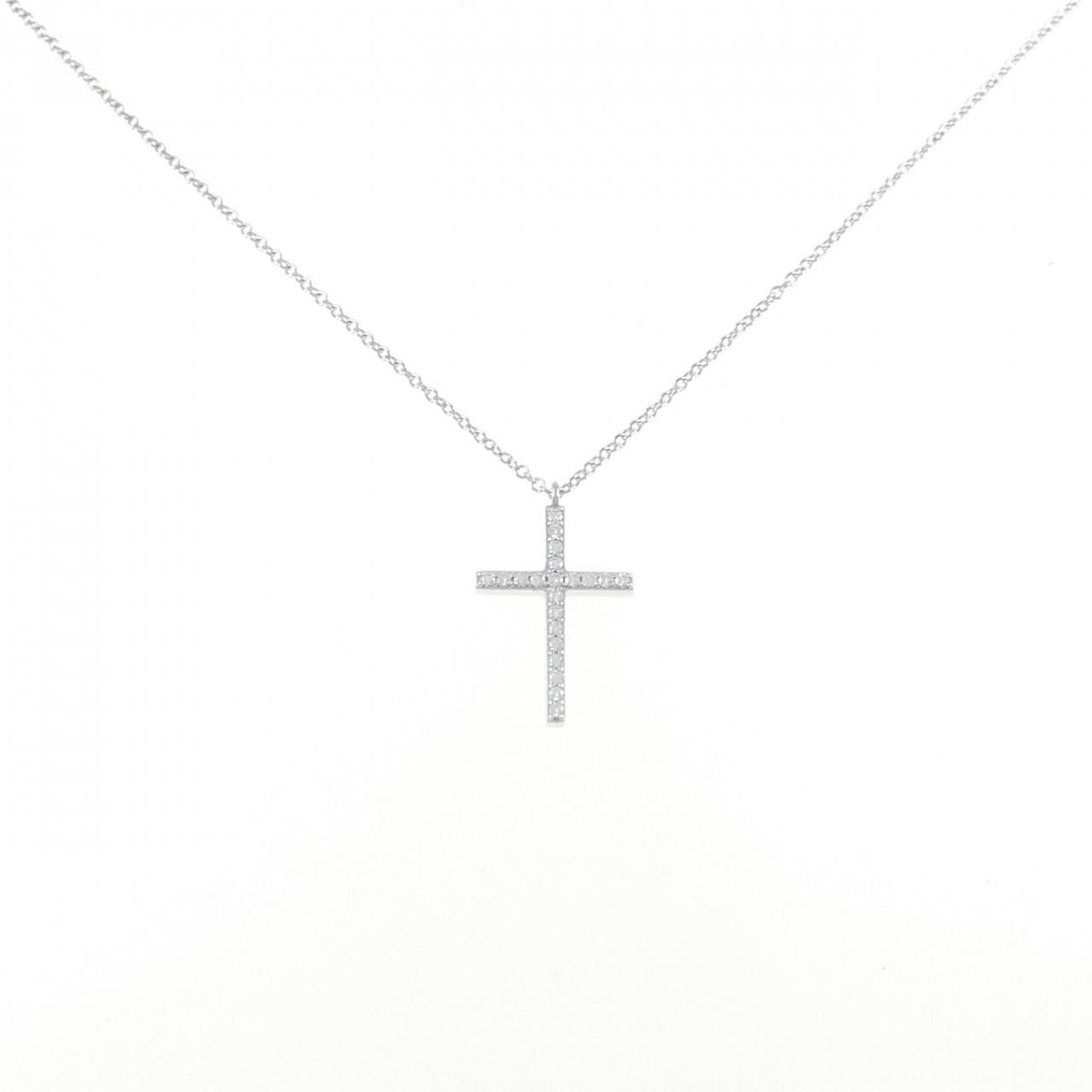 Tiffany & Co. Tiffany & Co. Tiffany Metro Cross Au750 White Gold Diamond Necklace Precious Metal Necklace DUTY FREE for USA Size ONE SIZE - 1 Thumbnail