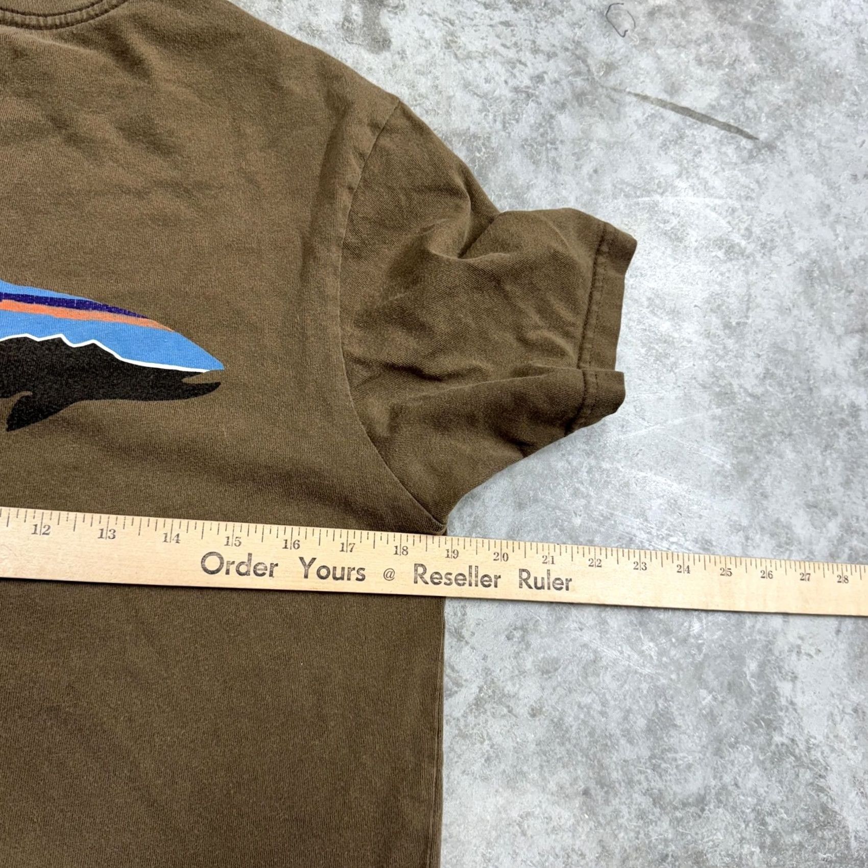 Patagonia Patagonia Shirt Mens Small Brown Fitz Roy Trout Organic Cotton Made in USA Tee Size US S / EU 44-46 / 1 - 7 Thumbnail