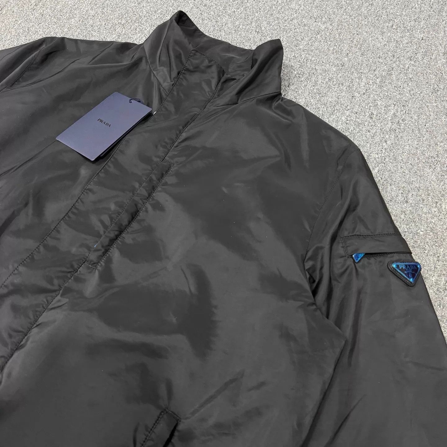 Prada Prada New Black Arm Tri Logo Nylon Jacket 58 Unworn Size US XXL / EU 58 / 5 - 3 Thumbnail