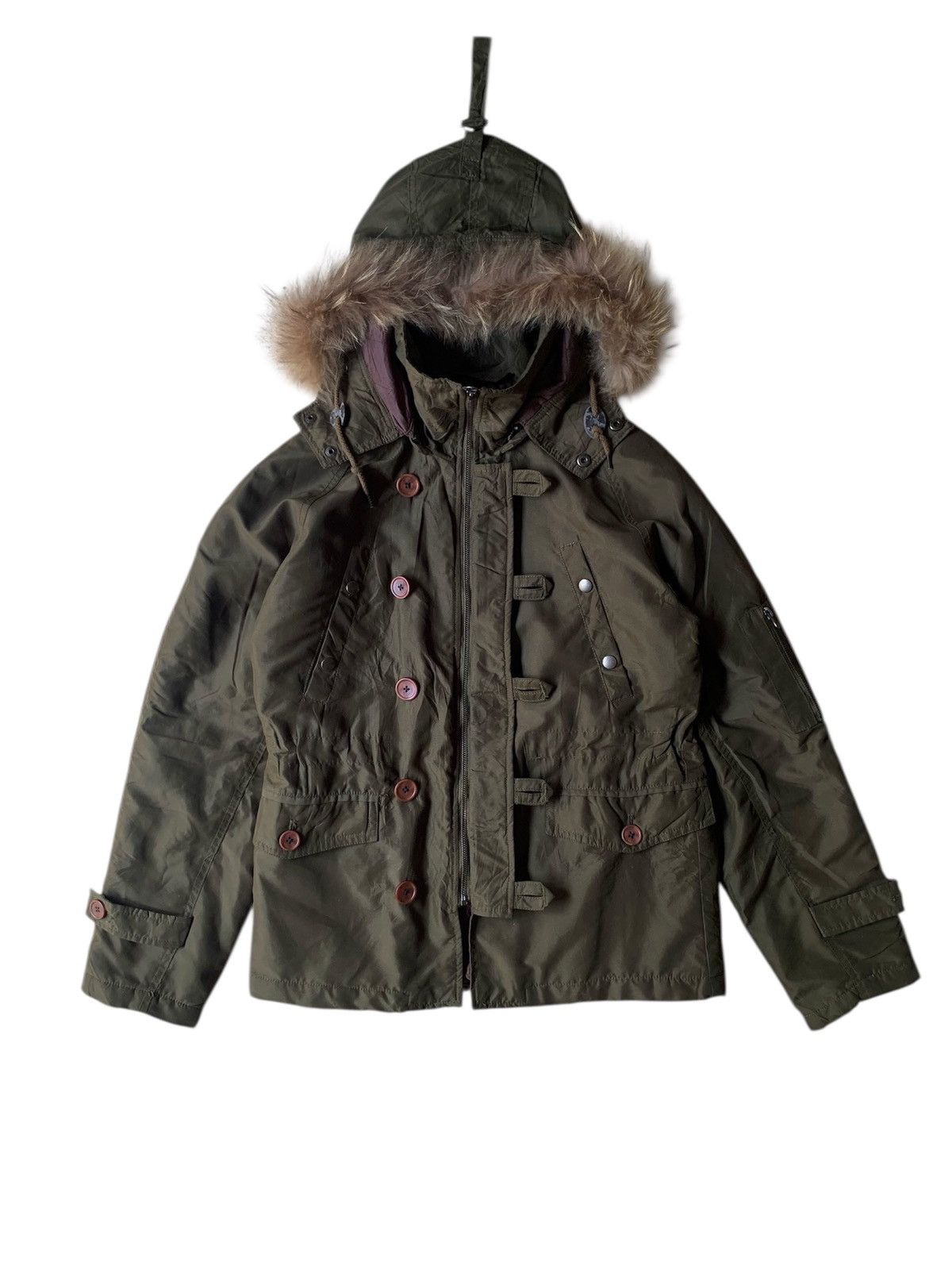 Le Grande Bleu (L.G.B.) Japanese brand beno racoon fur bomber jacket Size US L / EU 52-54 / 3 - 2 Thumbnail