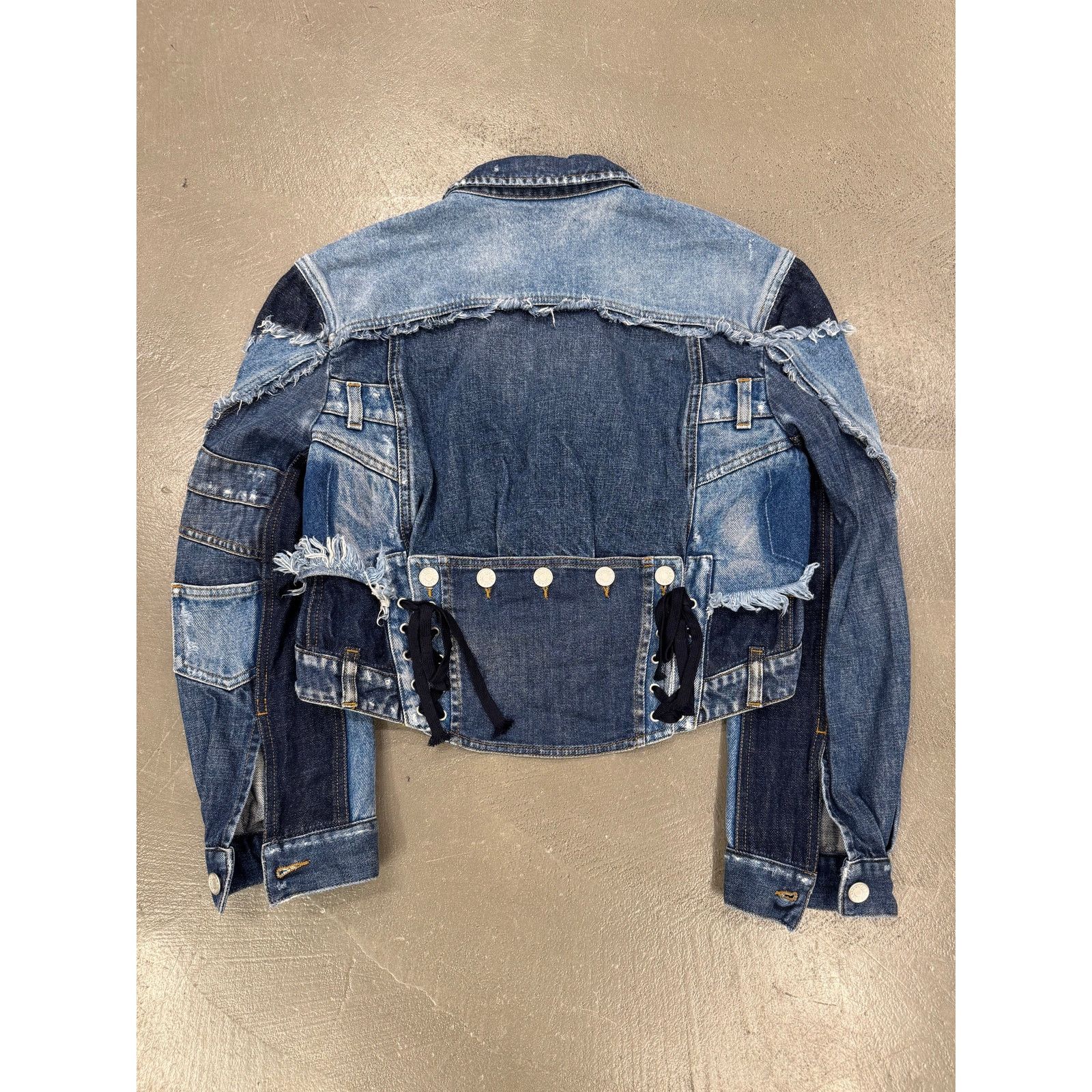Dolce & Gabbana 2010s Dolce & Gabbana patchwork reconstructed denim jacket Size S / US 4 / IT 40 - 2 Thumbnail