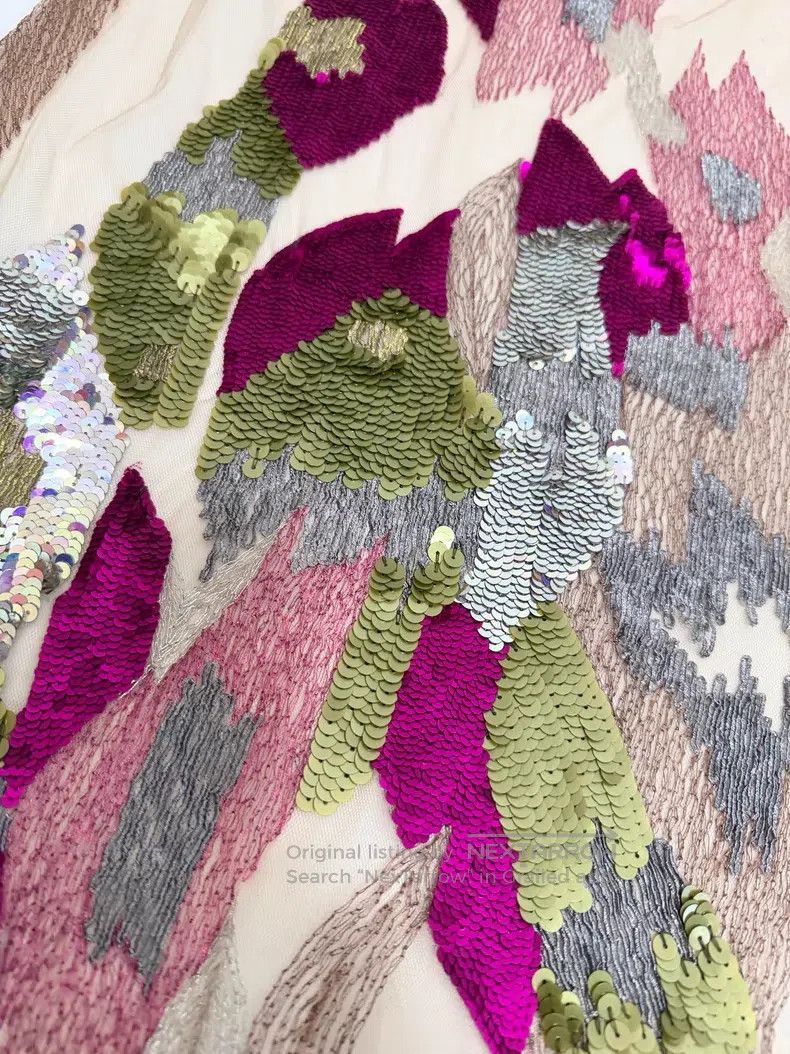 Dries Van Noten DRIES VAN NOTEN Embroidered Silk Scarf Size ONE SIZE - 3 Thumbnail