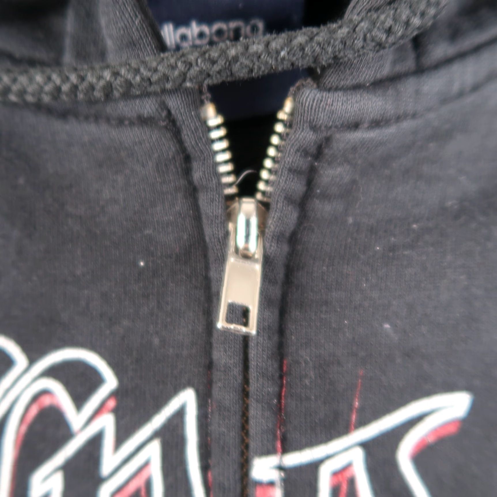 Billabong VINTAGE Billabong Grunge Hoodie Large Black Zip Up Sweatshirt Mens L Size US L / EU 52-54 / 3 - 5 Thumbnail