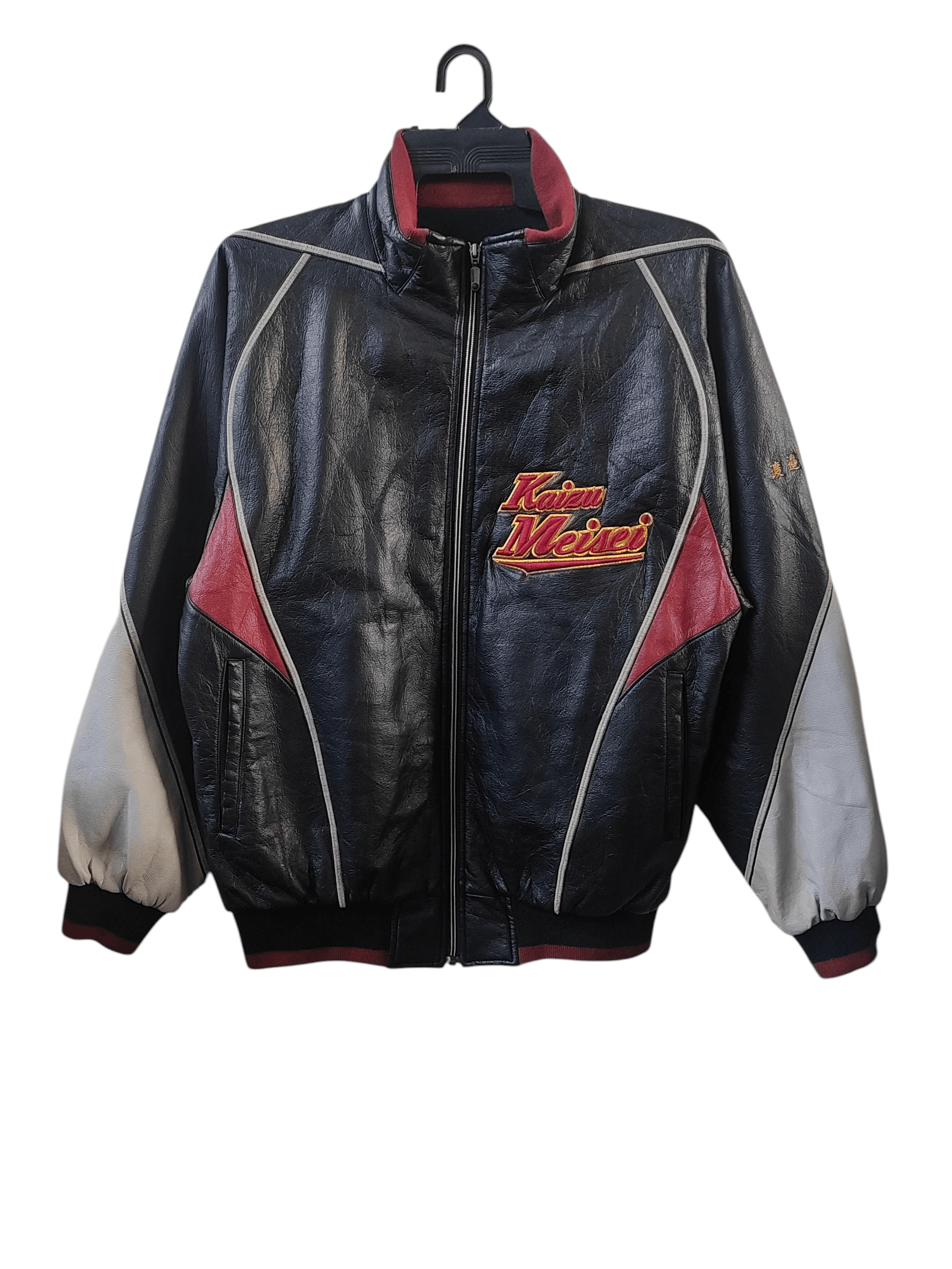 Descente VINTAGE DESCENTE LEATHER BOMBER JACJET Size US XXL / EU 58 / 5 - 1 Thumbnail