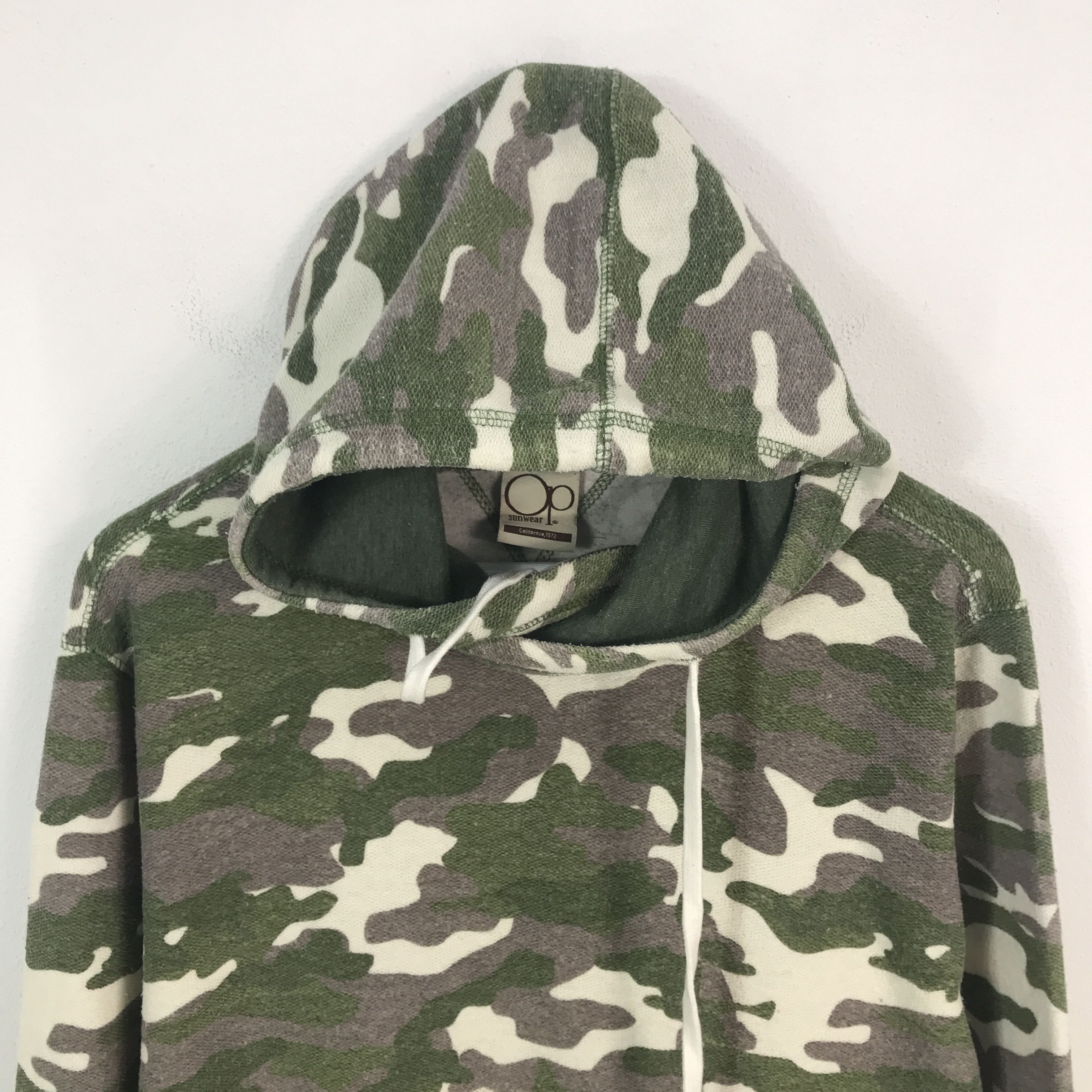 Japanese Brand Op sunwear Camo hoodie jacket Size US L / EU 52-54 / 3 - 2 Thumbnail