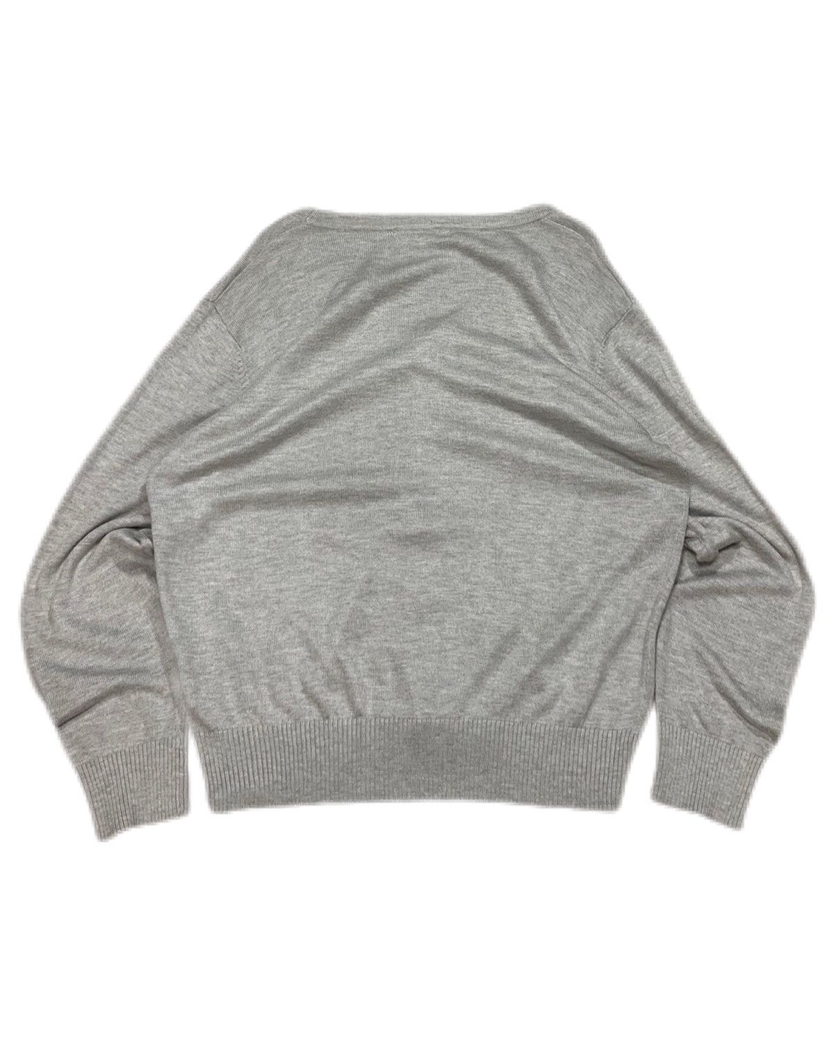 Comme des Garcons Y2k vintage 00s Grey embroidered Comme de Garcon cardigan Size XL / US 12-14 / IT 48-50 - 2 Thumbnail