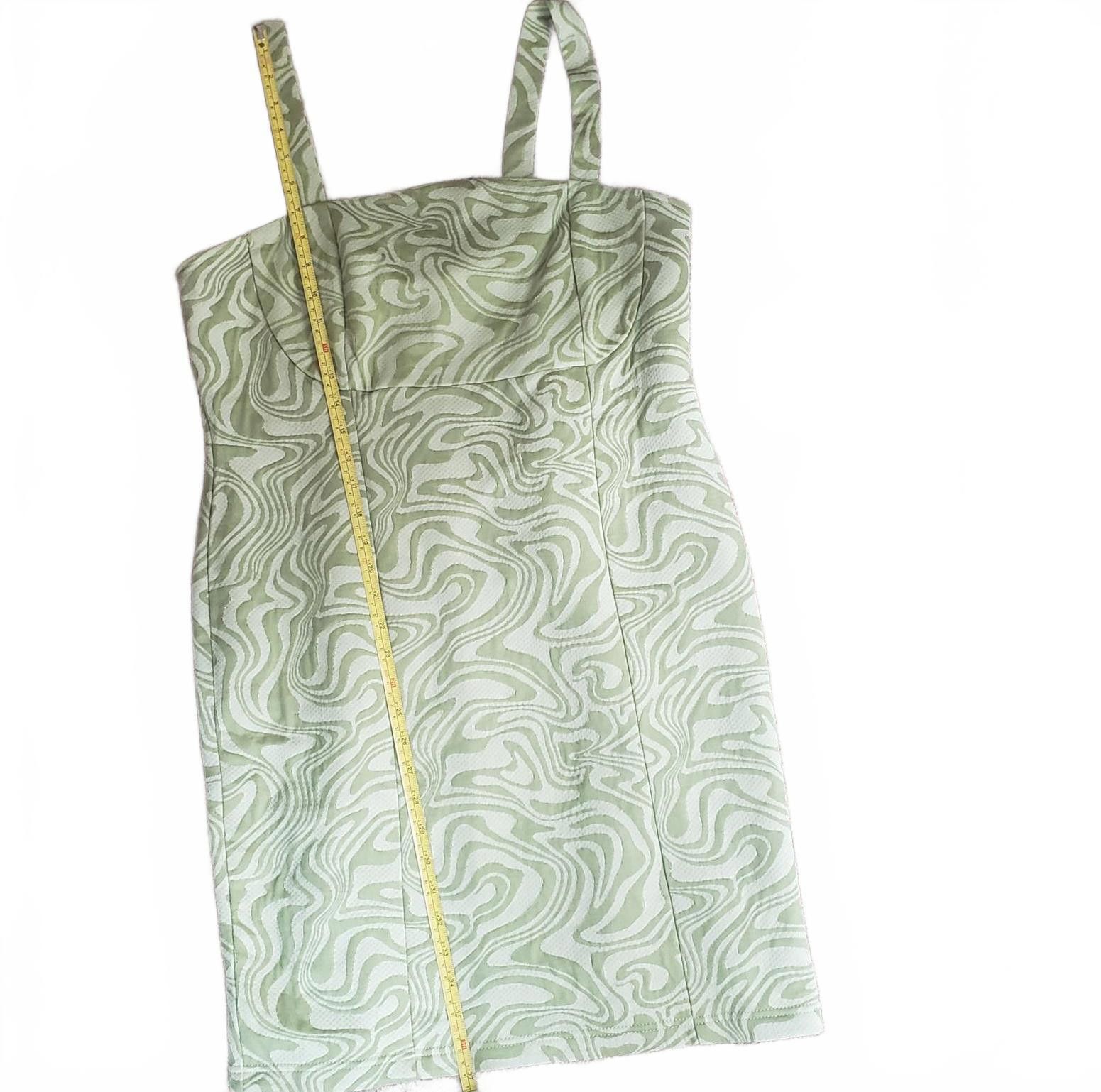 Forever 21 Forever 21 green marble retro Chic Green Swirl Pattern Dress Size XL / US 12-14 / IT 48-50 - 2 Thumbnail