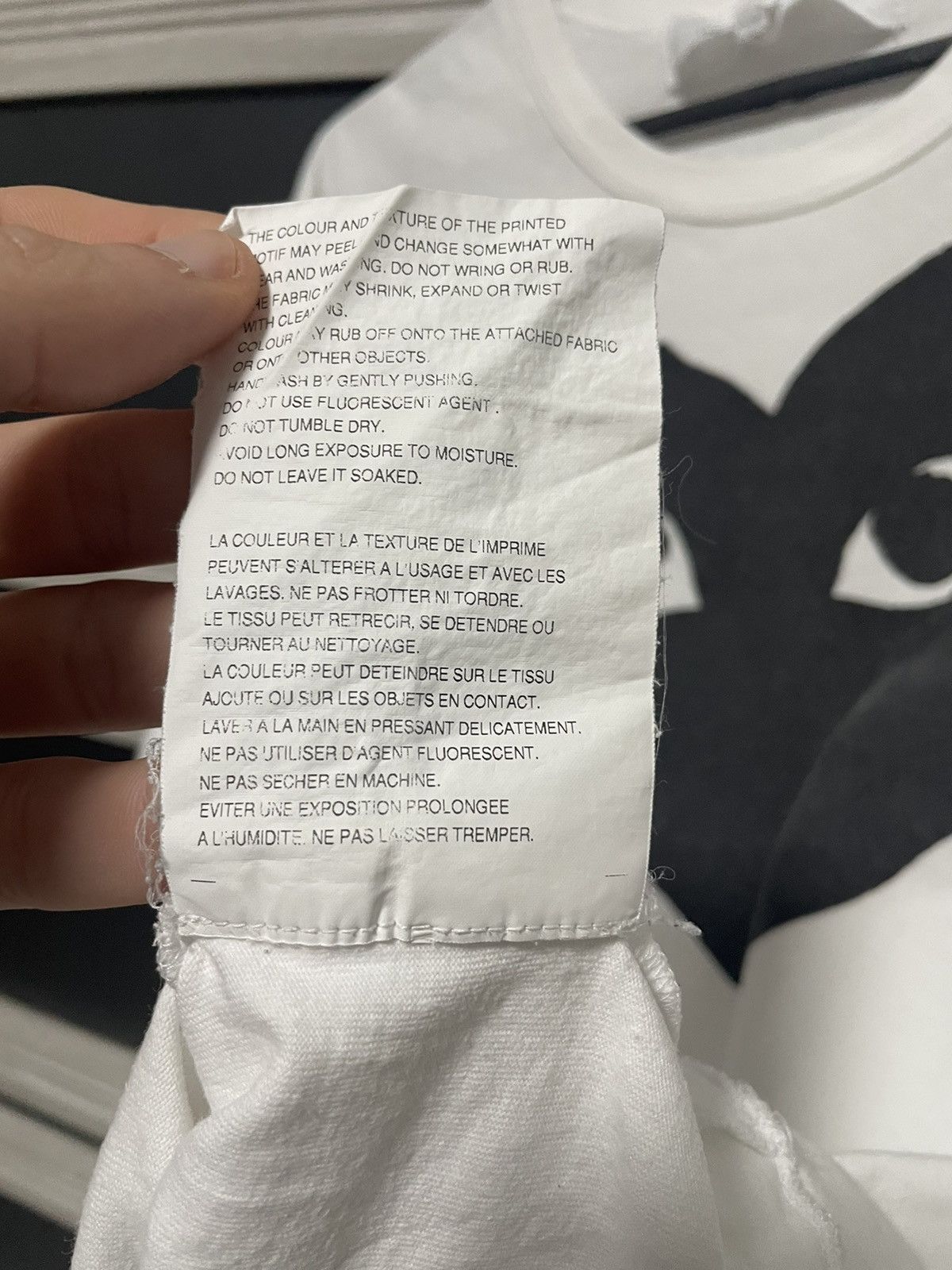Comme des Garcons × Comme des Garcons PLAY PLAY Comme des Garçons Tee Big Logo Heart T-Shirt Size US XL / EU 56 / 4 - 11 Thumbnail