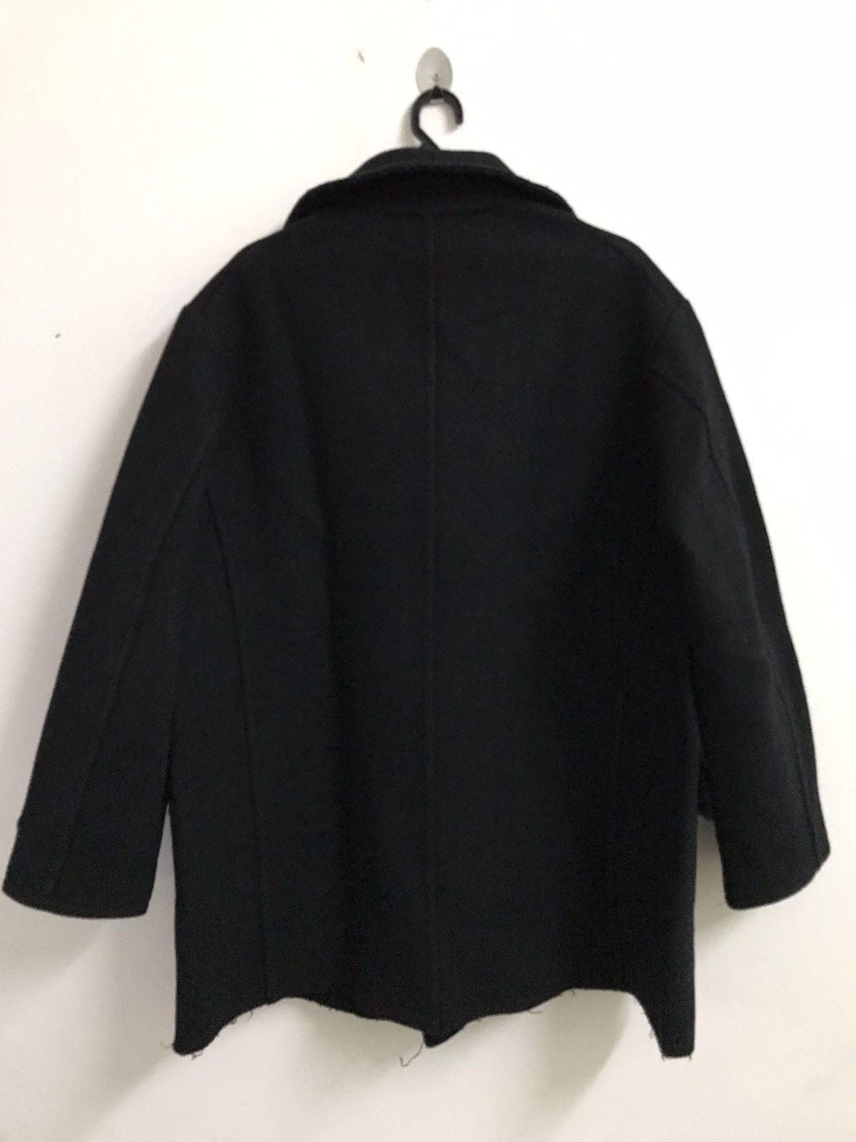 Yohji Yamamoto Yohji Yamamoto Black Wool Double Breasted Long Coat Size US L / EU 52-54 / 3 - 7 Thumbnail