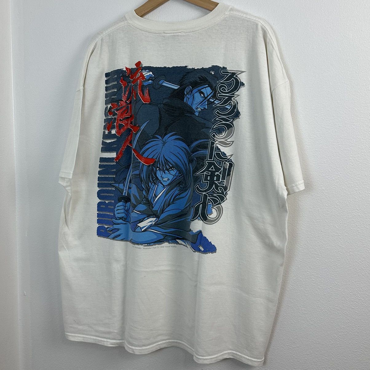 Japanese Brand × Vintage Vintage Rurouni Kenshin T Shirt XXL ODM Hajime Saito Samurai Size US XXL / EU 58 / 5 - 3 Thumbnail