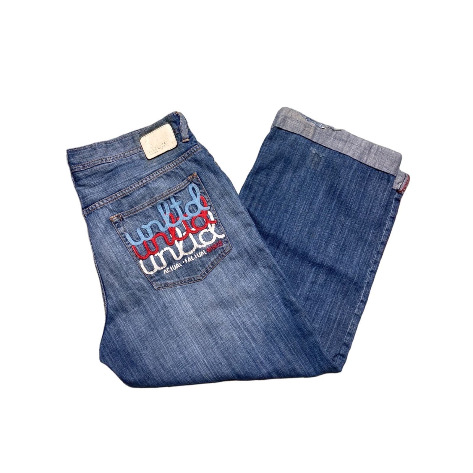Ecko Unltd. VINTAGE Ecko Unltd Baggy Jeans Embroidered Hip Hop Pipes Skater 40x29 Men Blue Baggy Embroidered Jeans Hip Hop 90s Mens Size US 40 / EU 56 - 1 Thumbnail