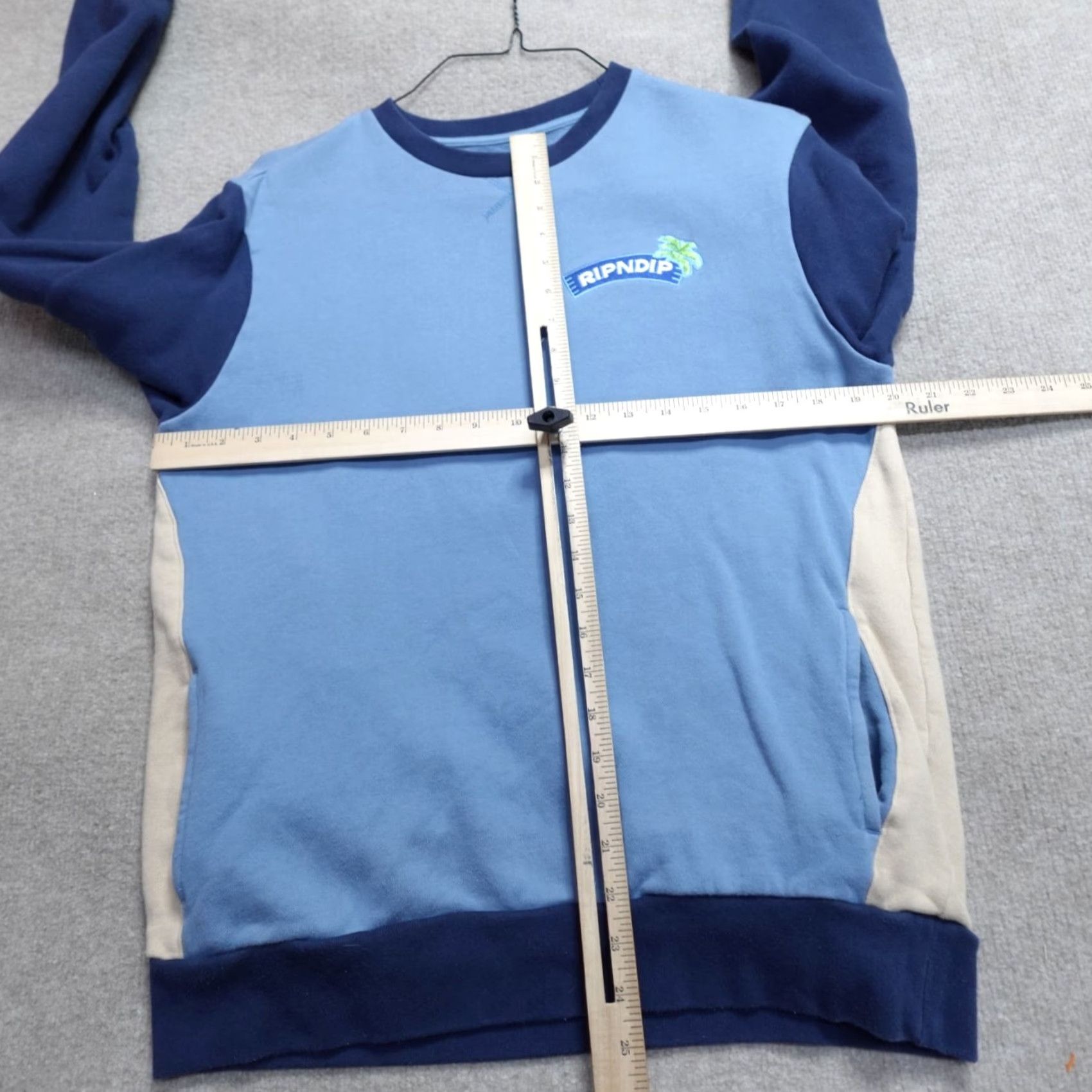 RIPNDIP VINTAGE RIPNDIP Sweatshirt Mens Crew Neck Long Sleeve Blue Embroidered Cat Pyramid Double Sided M Size US M / EU 48-50 / 2 - 3 Thumbnail