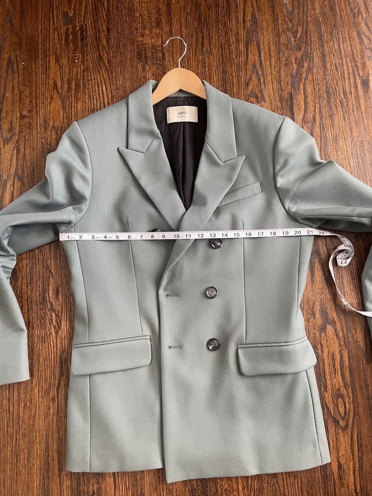 AMI AMI Teal/Blue/Green Mens Blazer L Size 42R - 8 Thumbnail