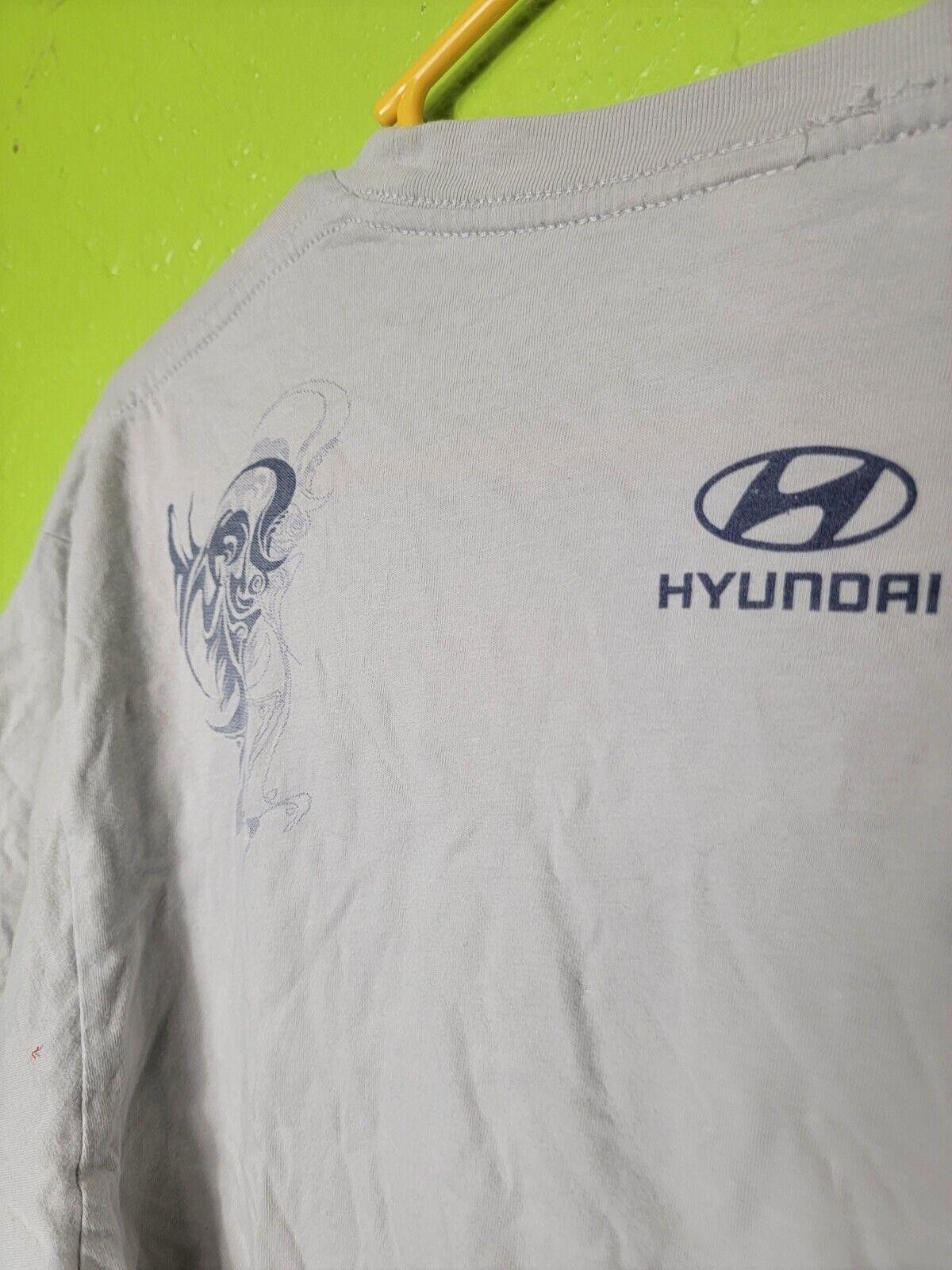 Anvil Hyundai Tee Shirt Vintage Y2K Anvil Slim Large Tribal Smoke Size US L / EU 52-54 / 3 - 8 Thumbnail