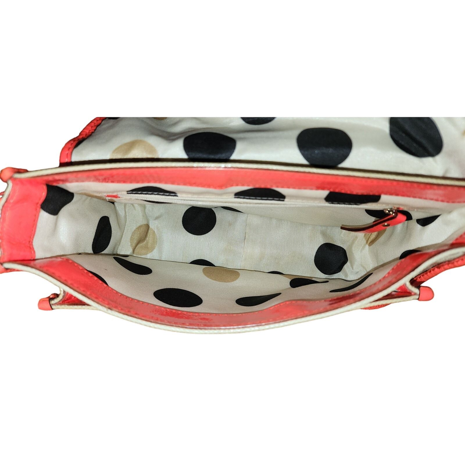 Kate Spade Kate Spade Neon Orange Coated Canvas Flap Crossbody Size ONE SIZE - 6 Thumbnail