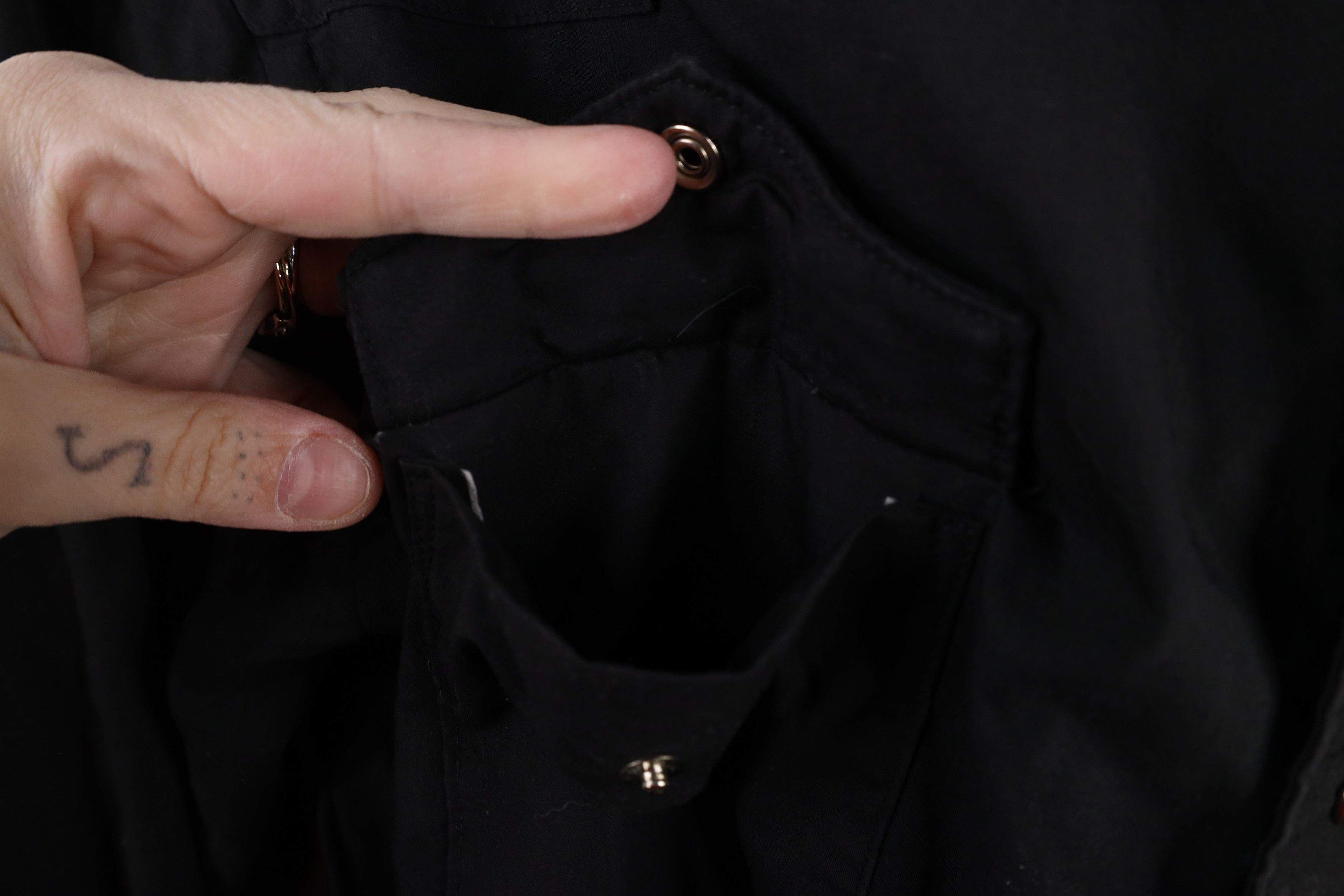 Vintage × Wrangler Vintage 90s Wrangler Western Snap Button Shirt Black USA Size US M / EU 48-50 / 2 - 7 Thumbnail